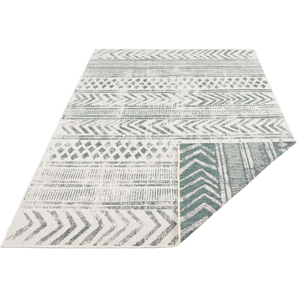 NORTHRUGS Teppich »BIRI Wendeteppich«, rechteckig, In-& Outdoor, Wetterfest, Balkon, Garten, Wohnzimmer, Wasserfest, Boho