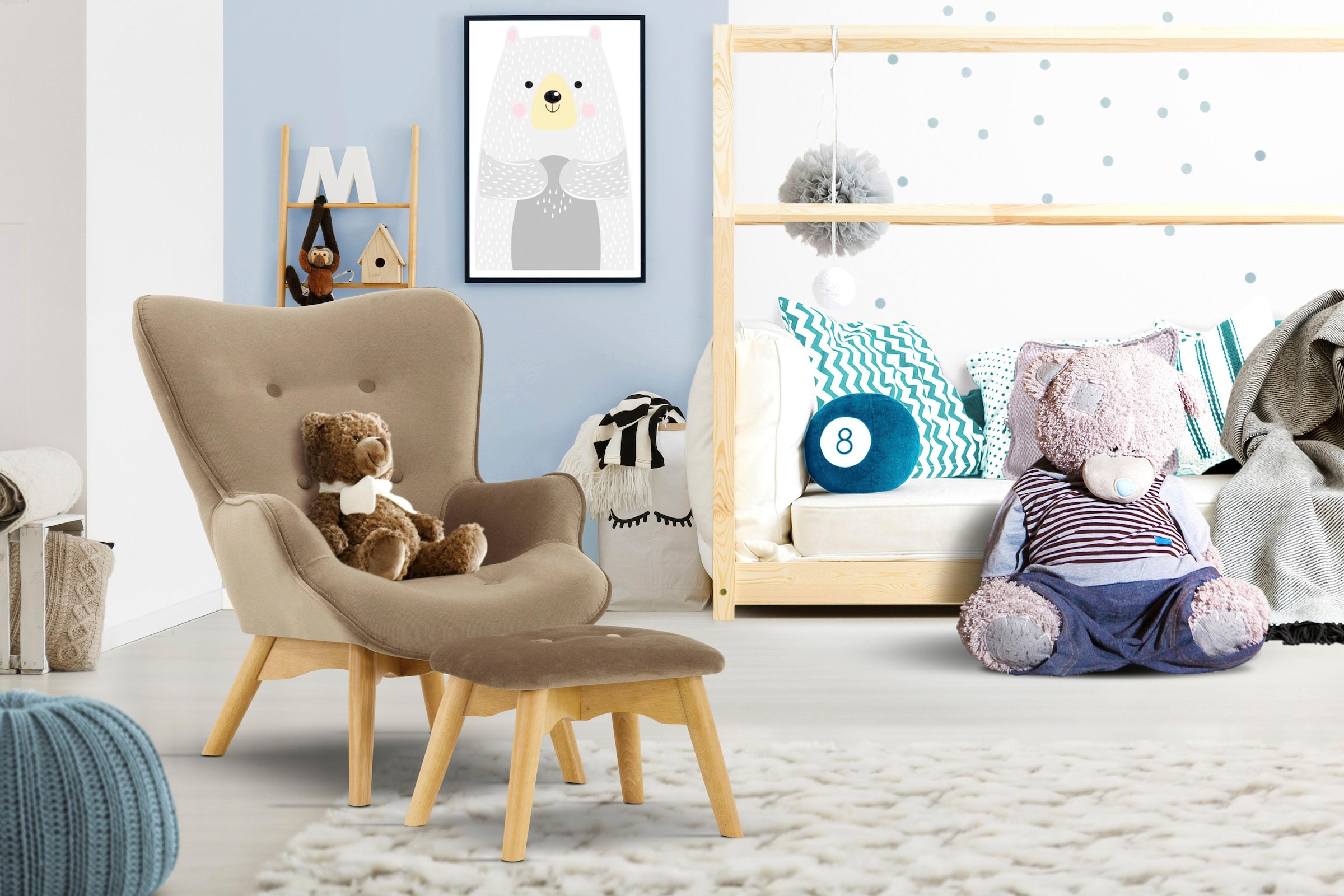 Home affaire Sessel "Duca Mini" in kleiner Ausführung für Kinder günstig online kaufen