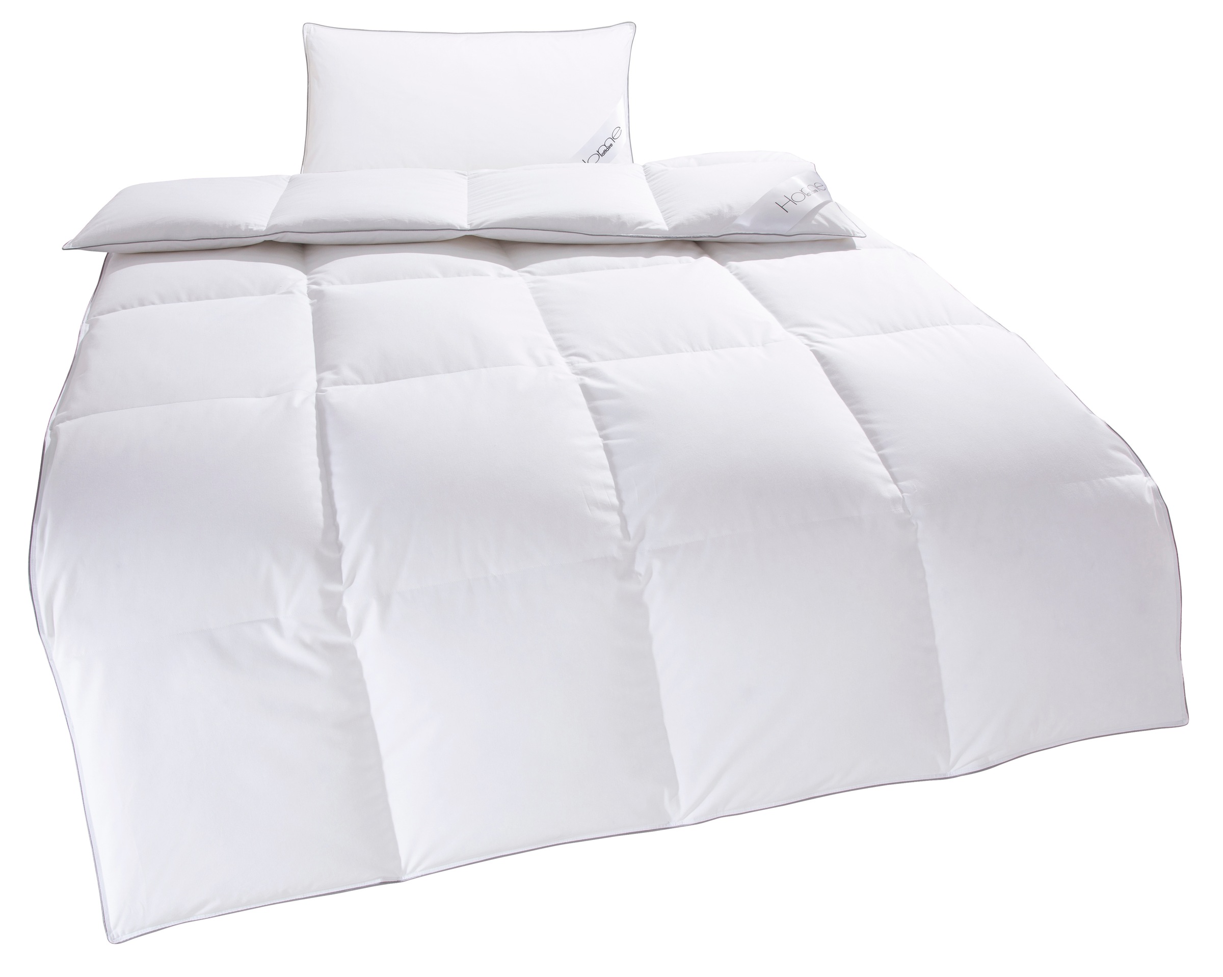 Home affaire Daunenbettdecke + Kopfkissen "TAMINS, Bettdecke 135x200 cm und günstig online kaufen