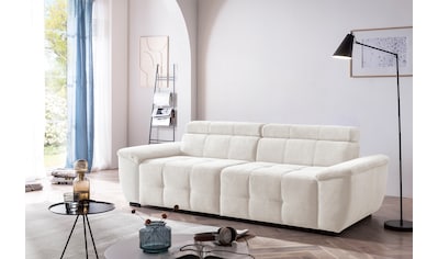 Jockenhöfer Gruppe Big-Sofa »Schenna«, verstellb.Armlehnen, Federkernpolsterung,8 Kissen,frei im Raum stellbar kaufen | BAUR