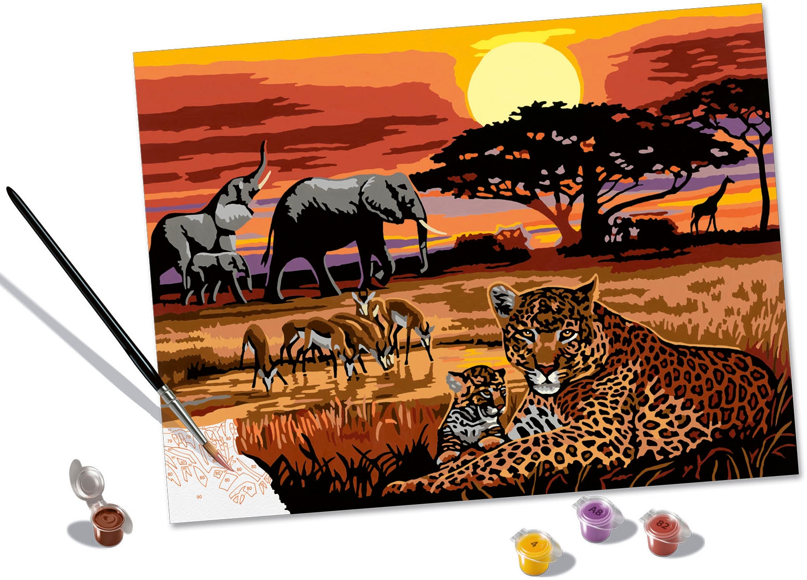 Ravensburger Malen nach Zahlen »CreArt, Savannah Landscapes«, Made in Europe