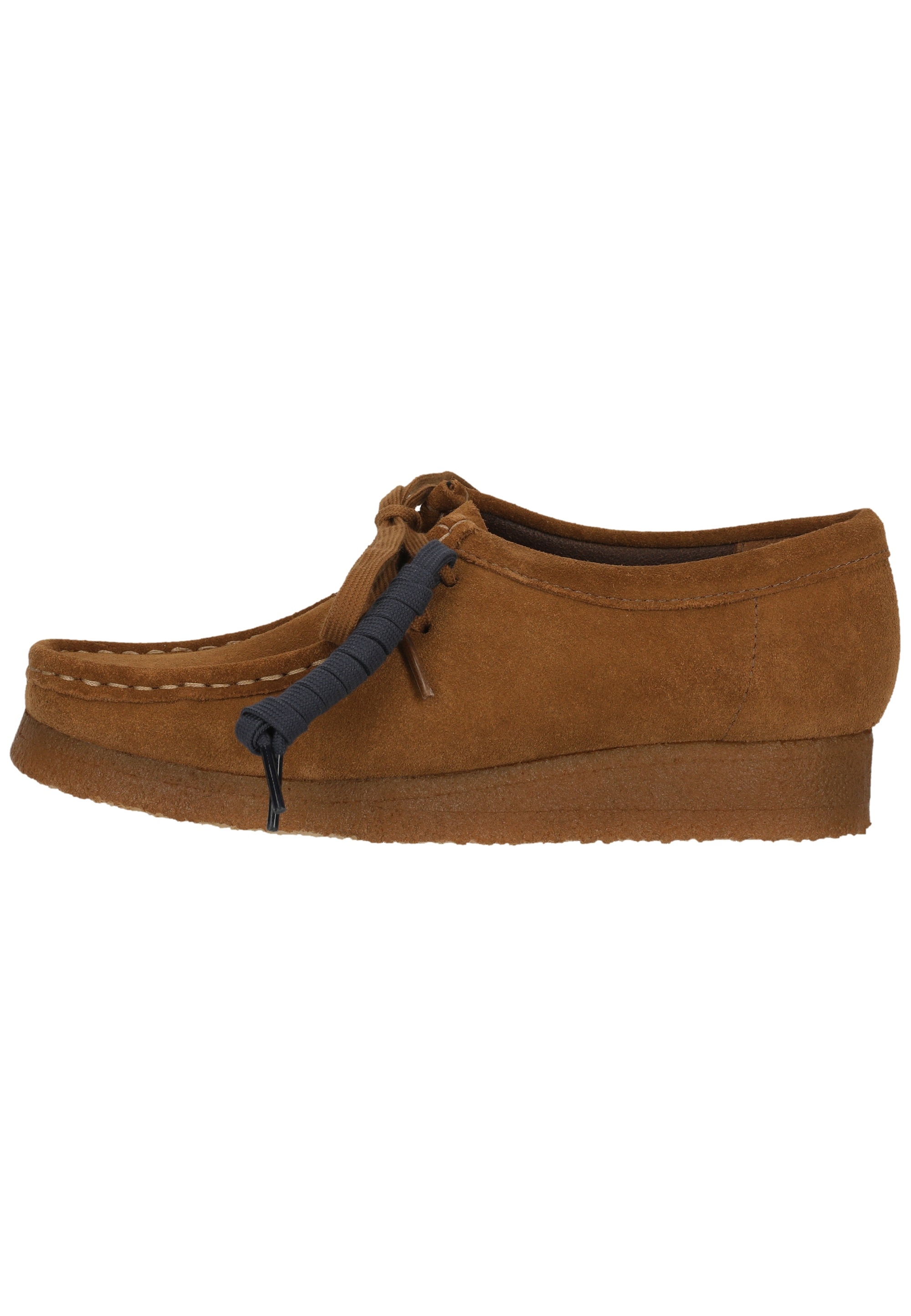 Clarks Schnürschuh »Wallabee Cola Suede«  aus butterweichem Wildleder