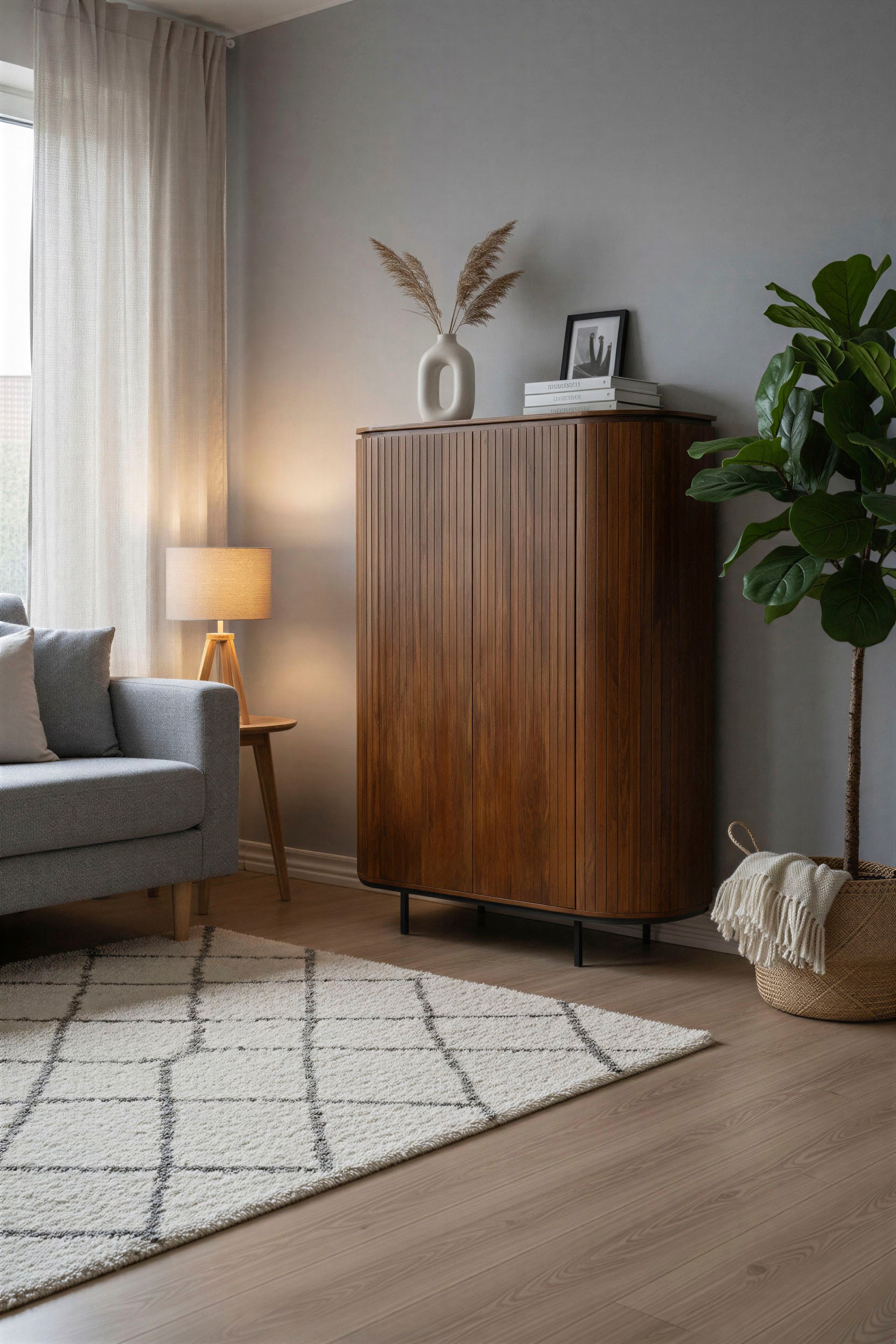 SIT Highboard »MANGO NATURAL« 1 Stk. tlg. mit Lamellenfront