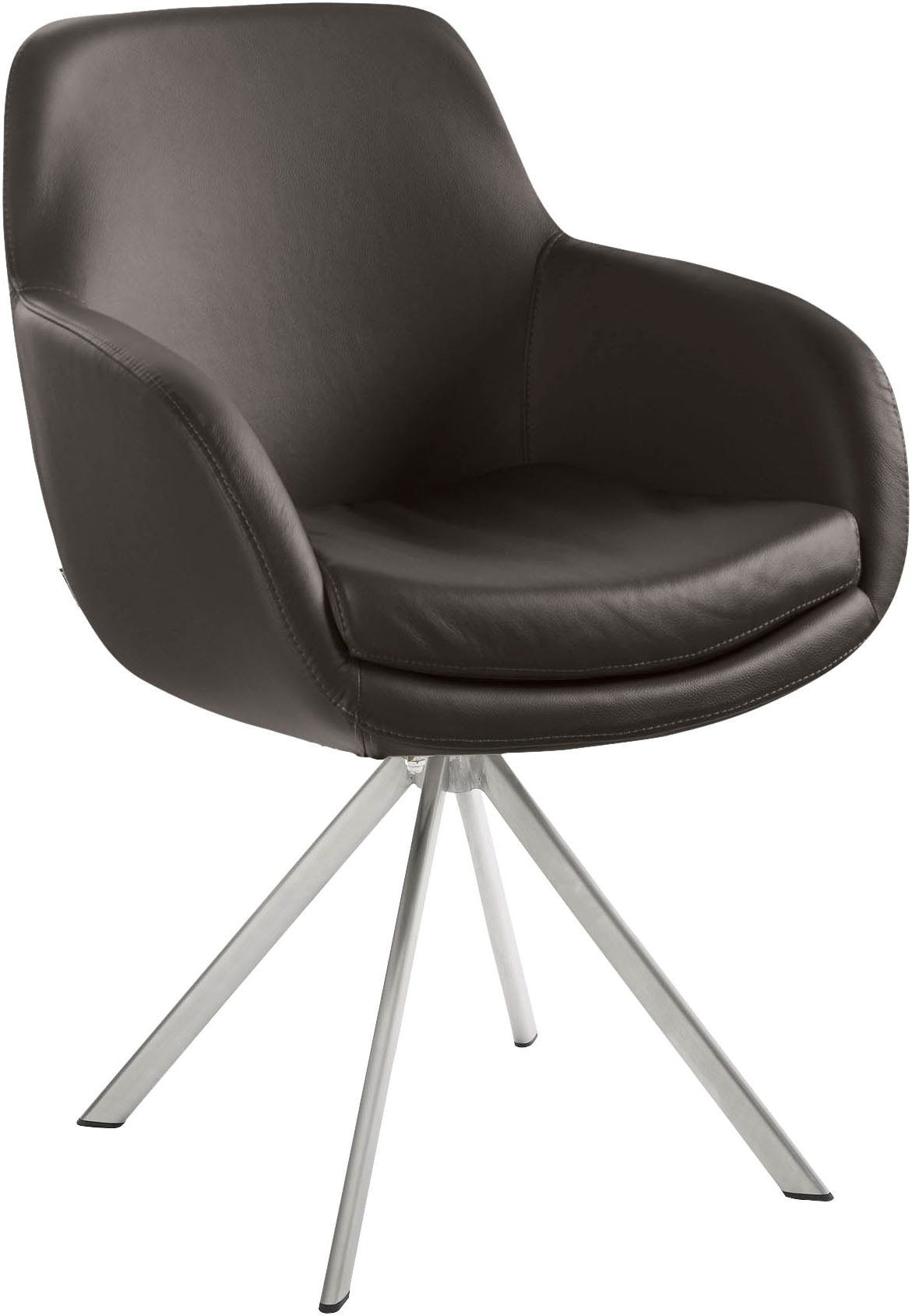 Esszimmerstuhl MUSTERRING, B:62cm H:86cm T:66cm, braun, Stühle, "Tavia"