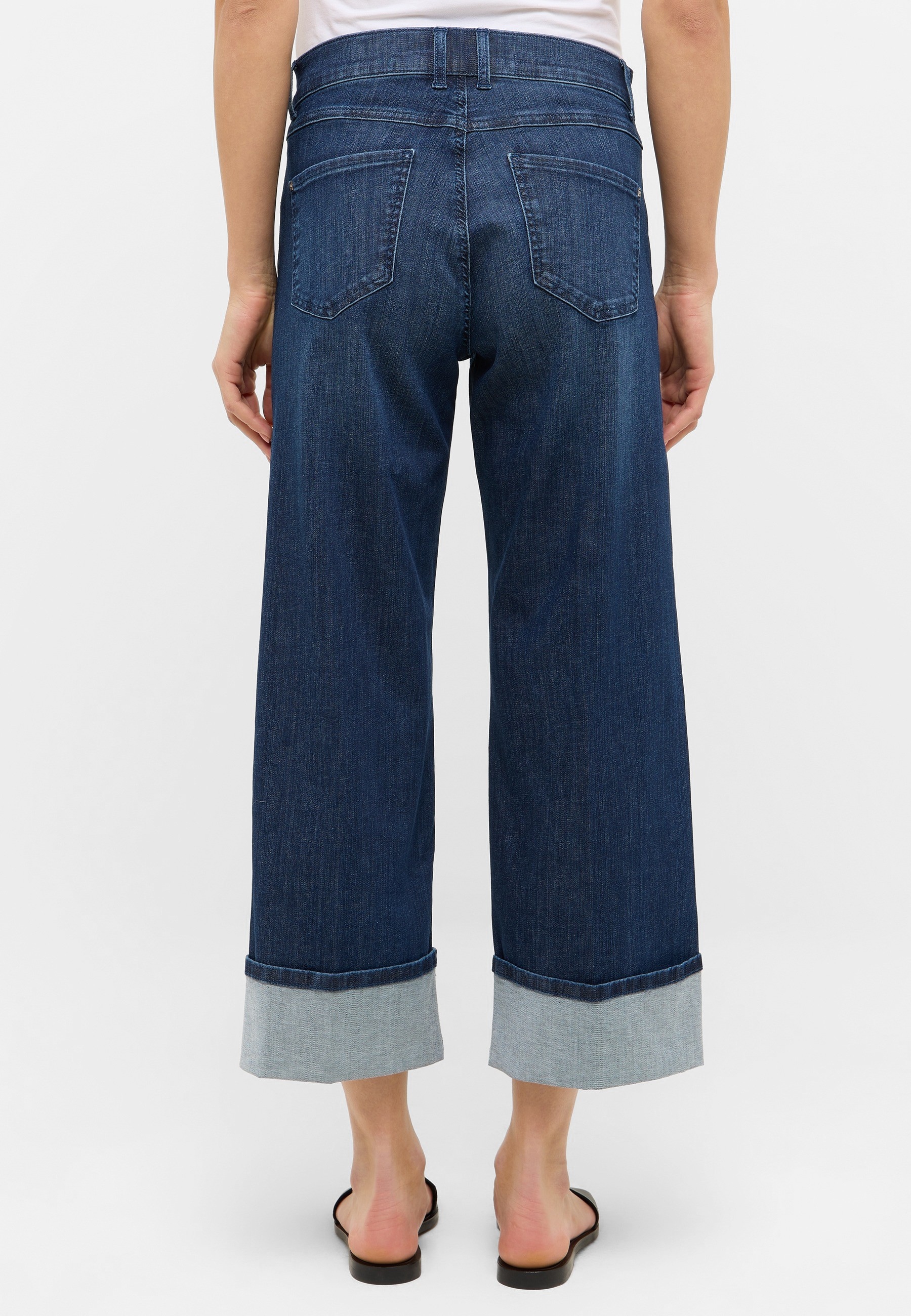ANGELS 5-Pocket-Jeans »LINN TU«, mit breitem Umschlagsaum