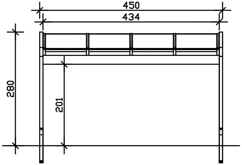 Skanholz Terrassendach »Novara«