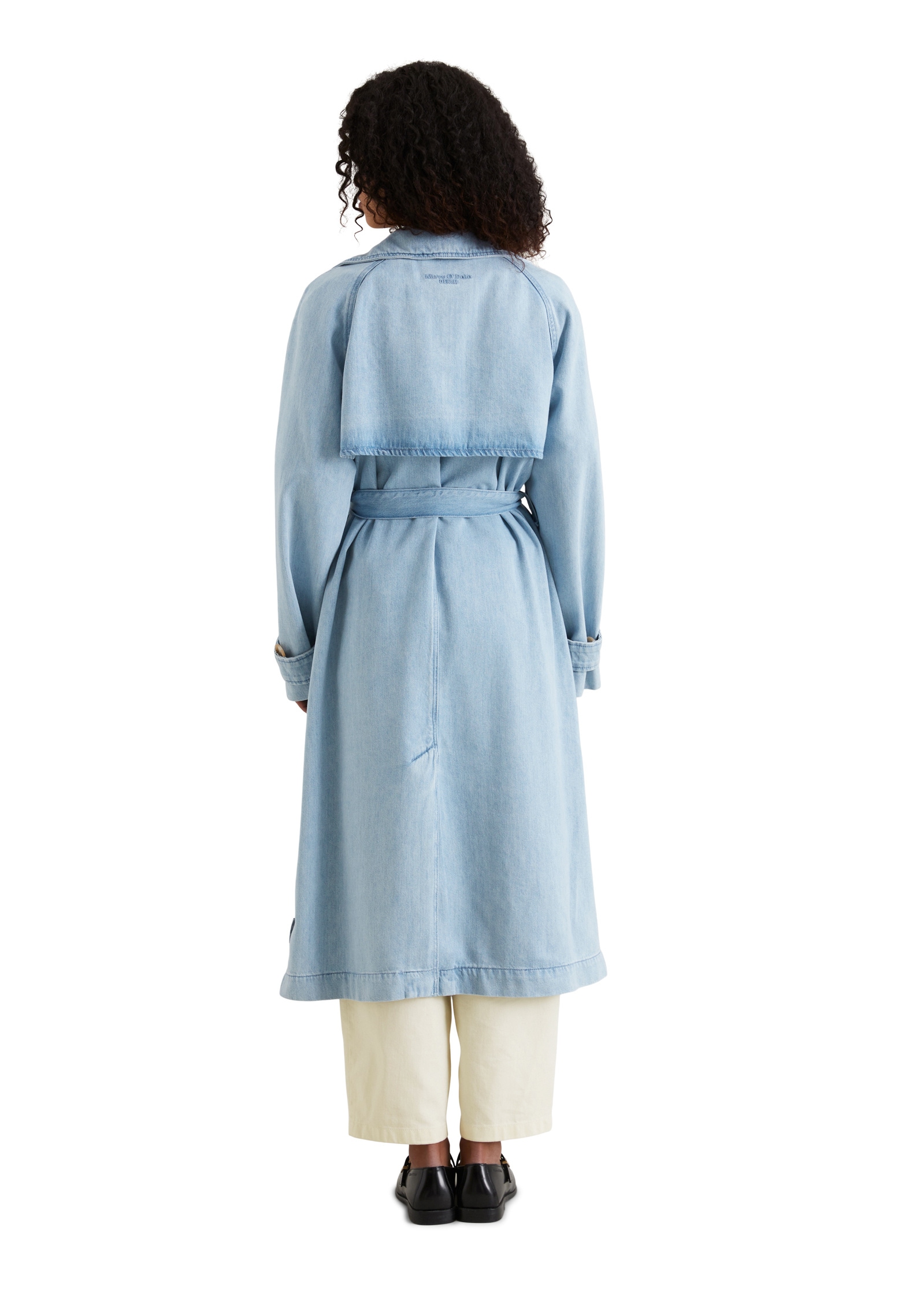Marc O'Polo DENIM Trenchcoat »made with Orange Fiber«