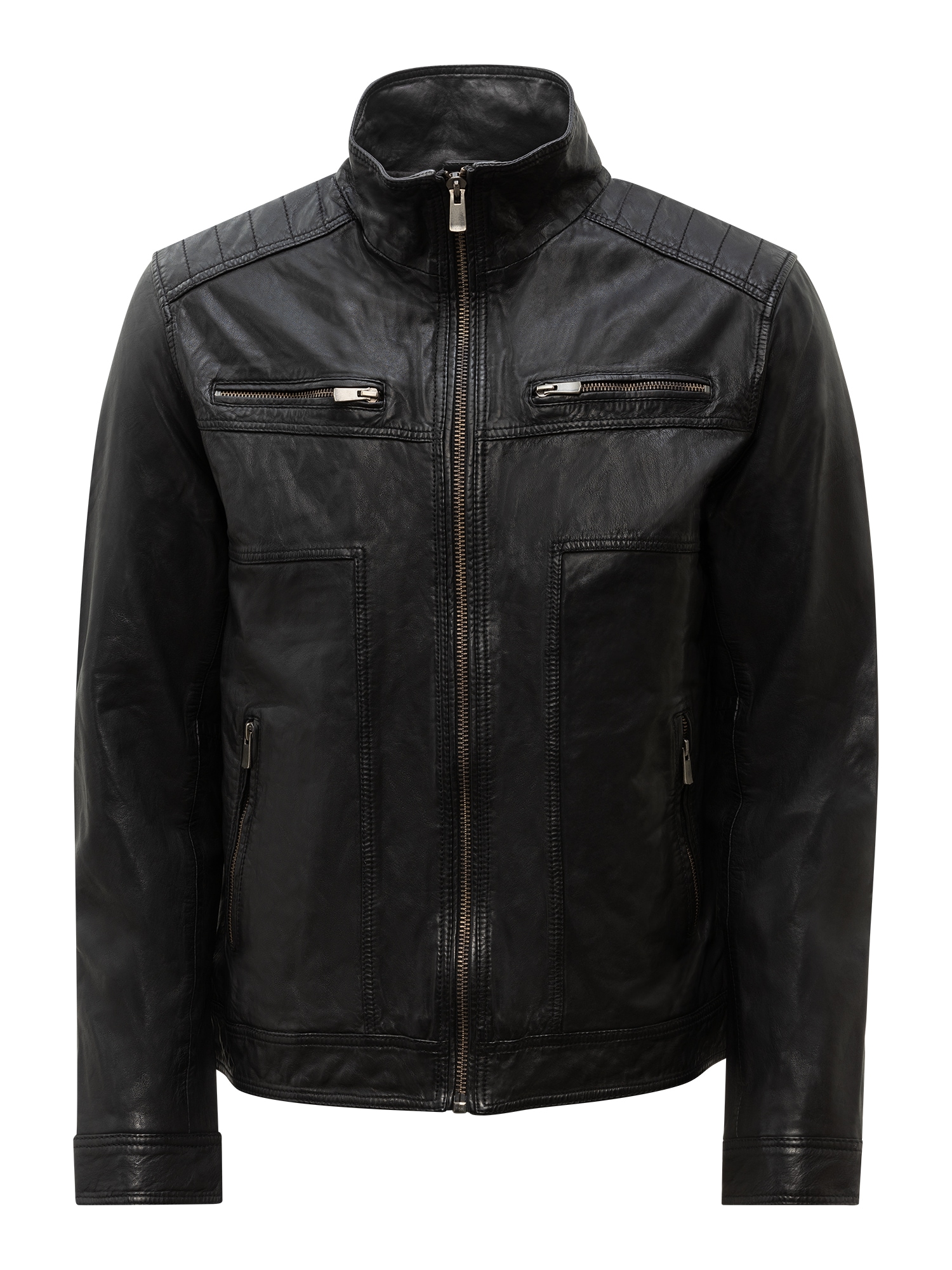 RICANO Bikerjacke "Lederjacke Albert" Handgefertigt aus echtem Leder