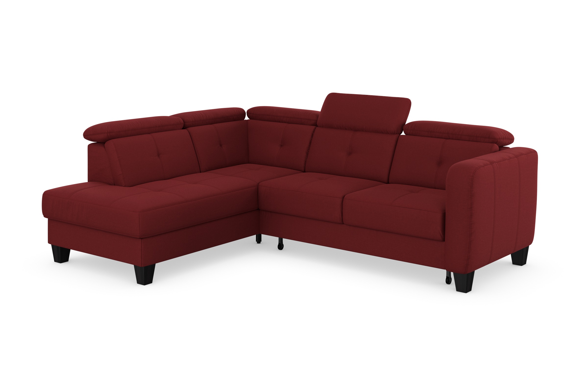 sit&more Ecksofa »Belluci L-Form«, inklusive Federkern, wahlweise mit Bettfunktion und Bettkasten