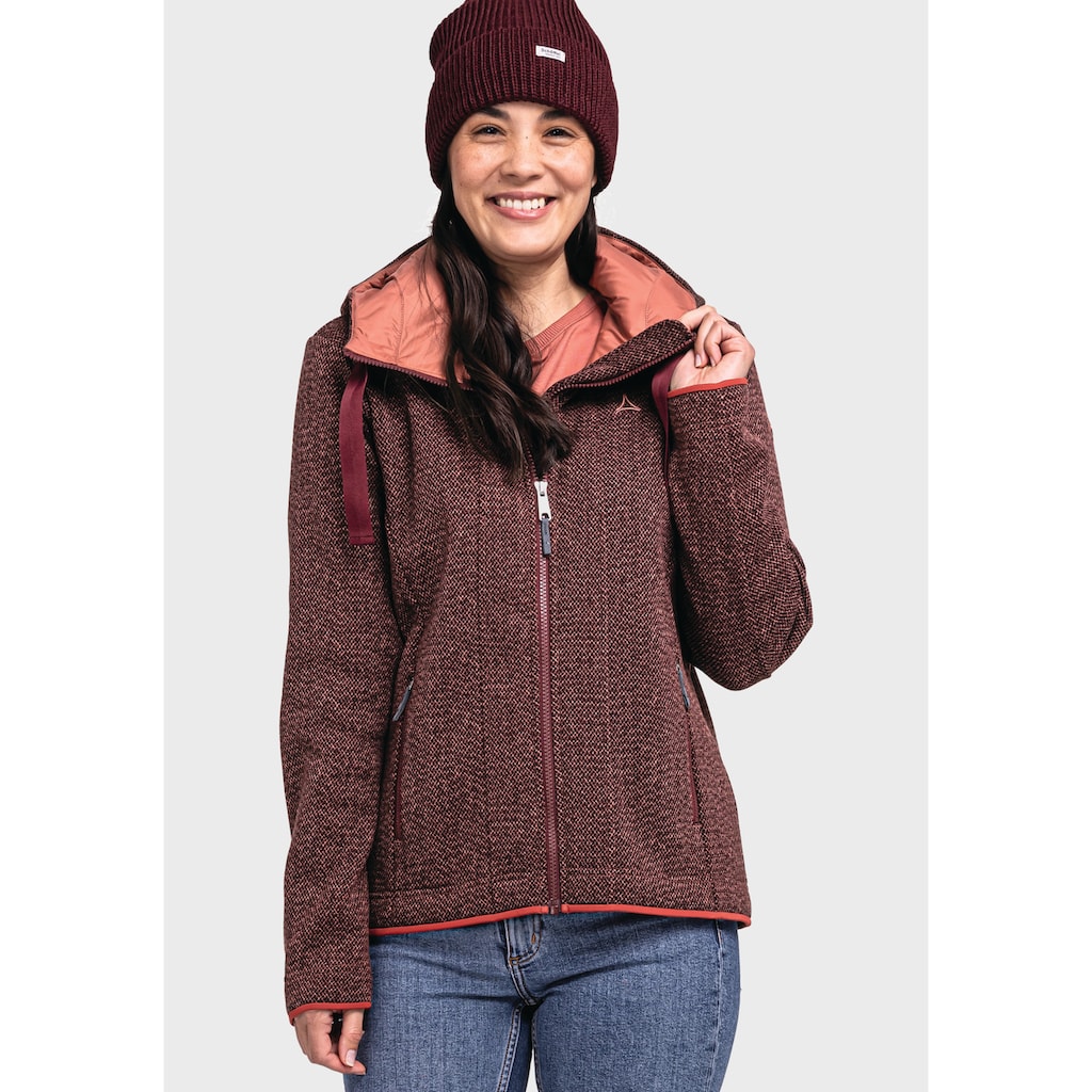 Schöffel Fleecejacke »Fleece Hoody Aurora L«, mit Kapuze