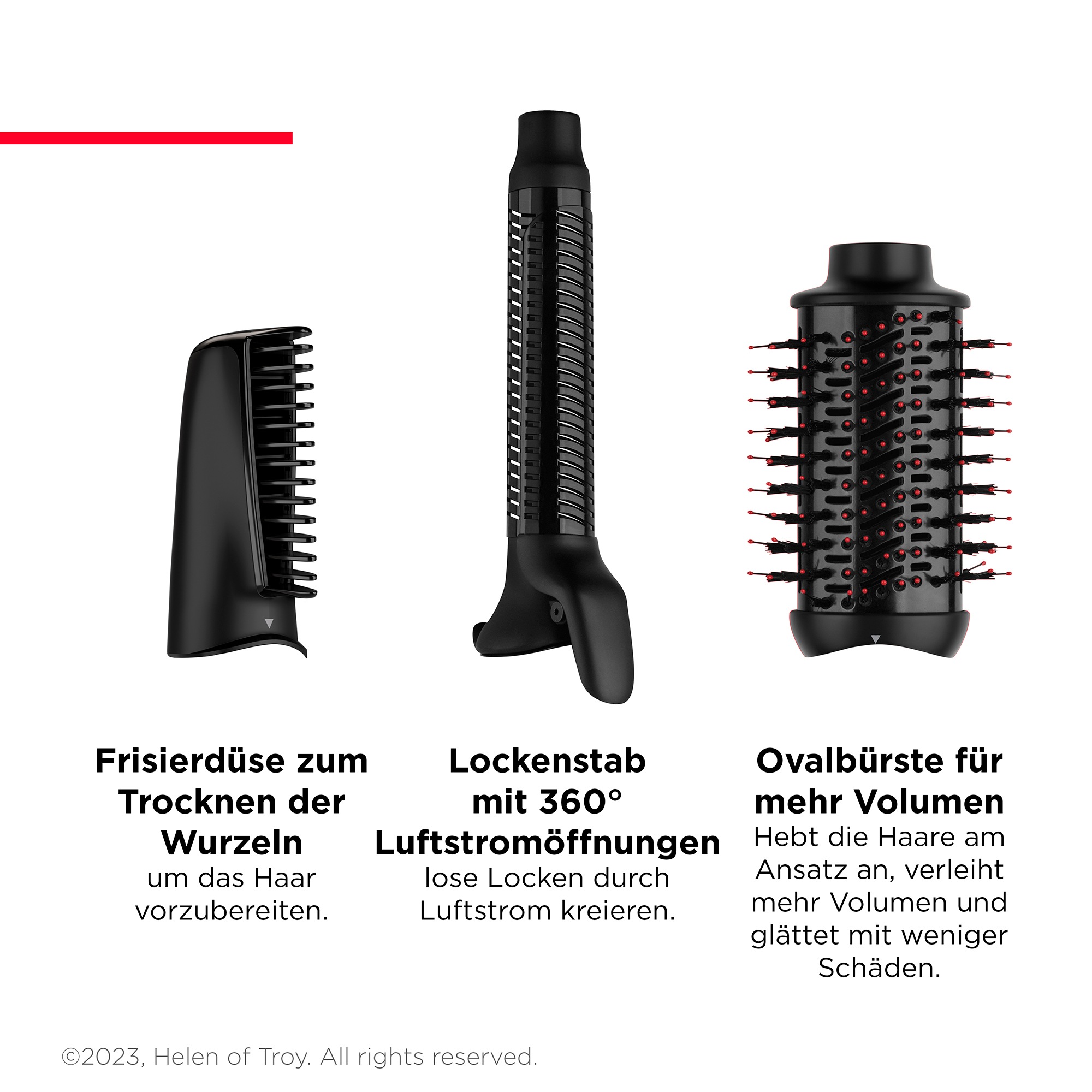 Revlon Multihaarstyler »One-Step Haartrockner BAUR & Lockenstab, – RVDR5333«, Aufsätze}, | Haartrockner, Abnehmbarer 3 Styler Kopf, Multi-Styler 3-in-1-Tool
