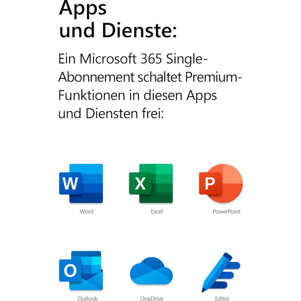 Microsoft Officeprogramm »original Microsoft 365 Family für bis zu 6 Personen«, Premium-Office-Apps, 6 TB OneDrive Cloudspeicher, Product Key in Box
