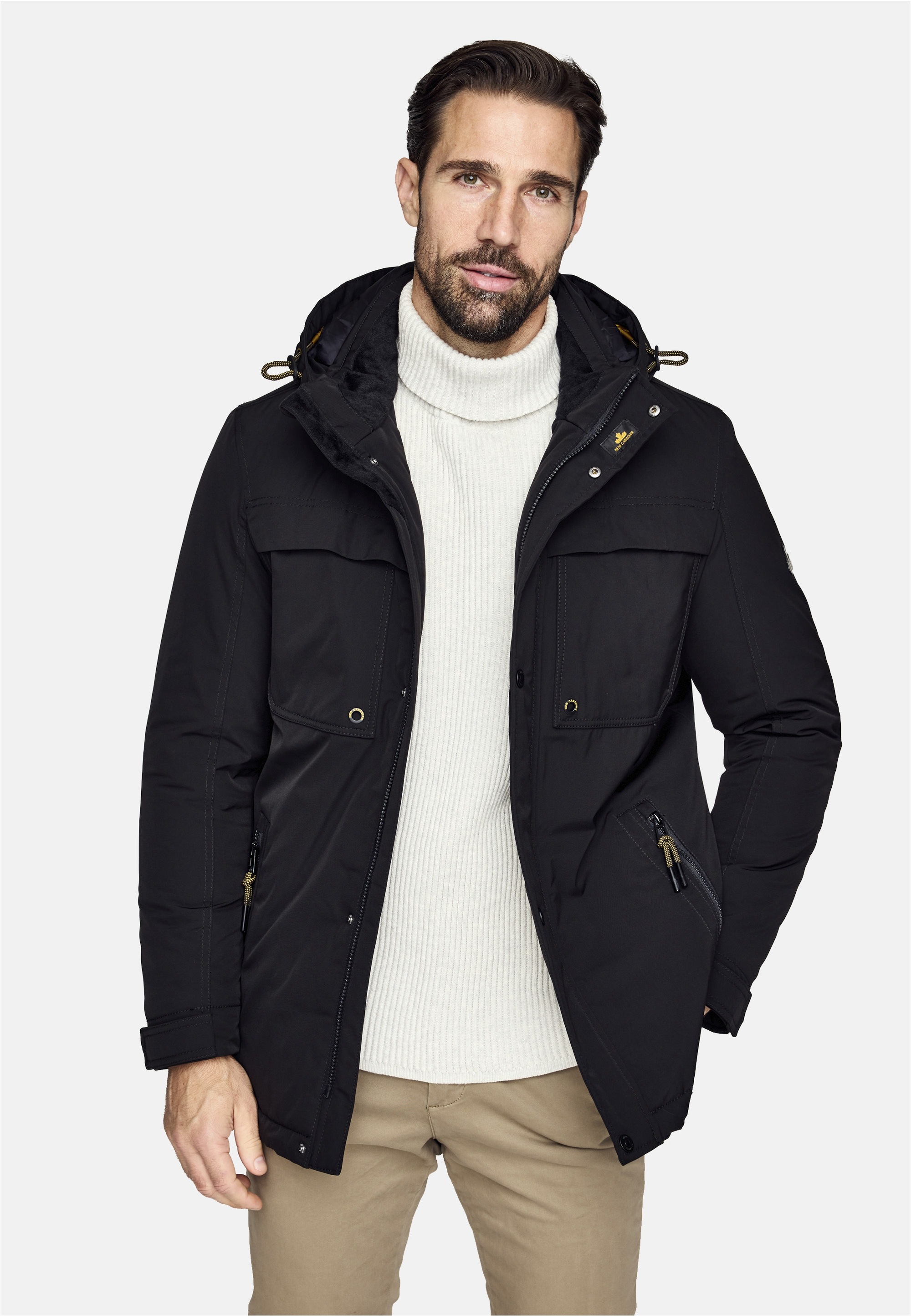 New Canadian Outdoorjacke "CO-3" mit Fleece-Einsatz am Innenkragen