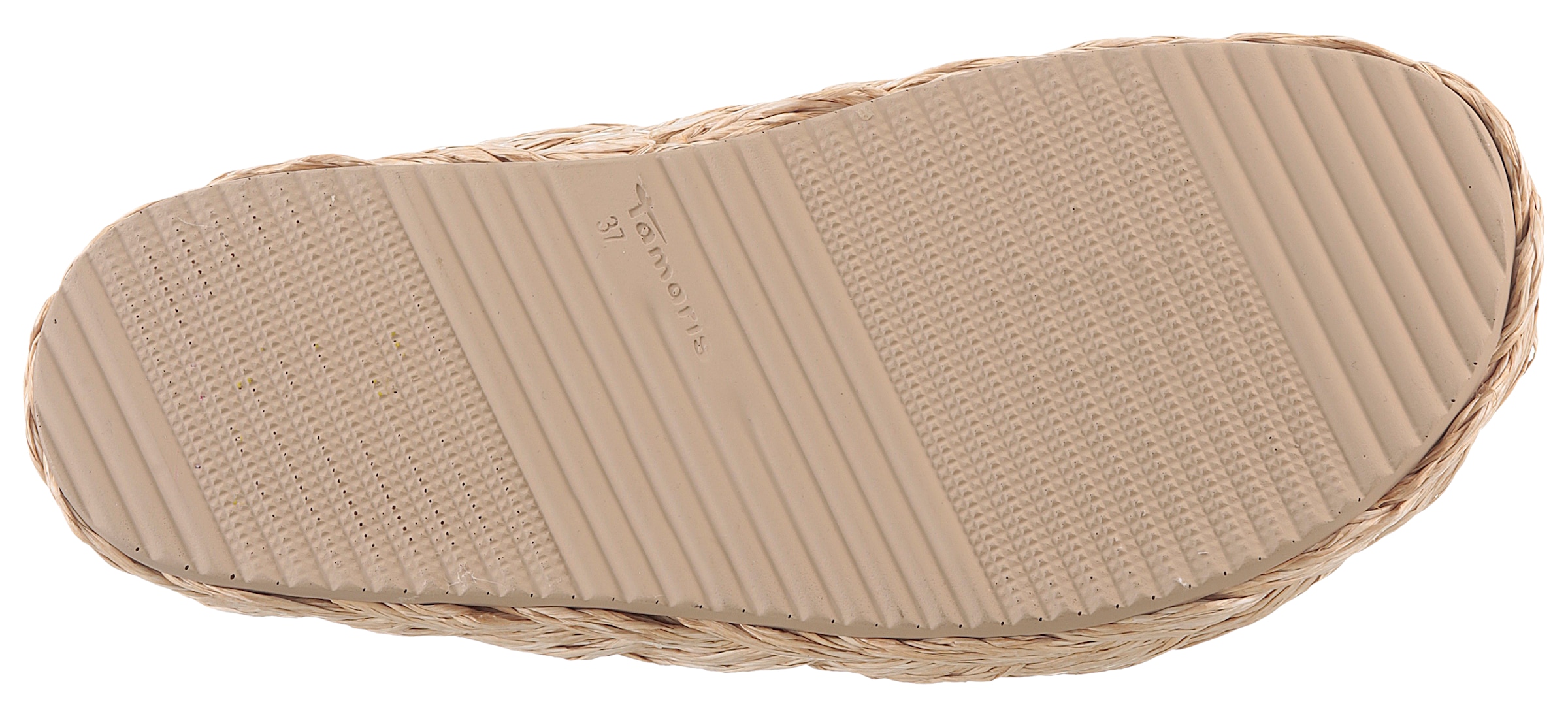 Tamaris Pantolette, Plateaus, Sommerschuh, Strandschuh mit vorgeformtem Fußbett