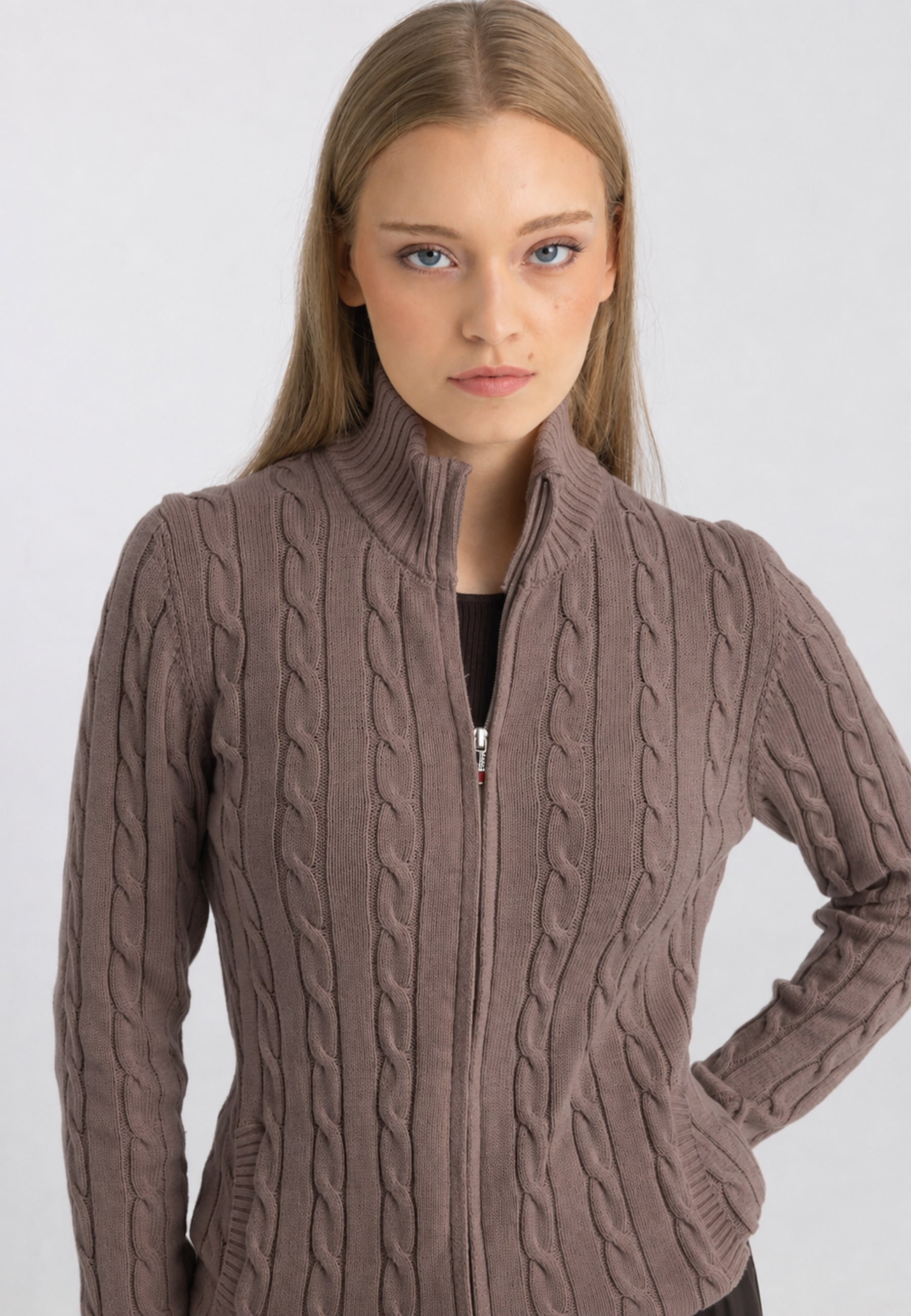 Felix Hardy Strickjacke »Strickjacke mit Zopfmuster«