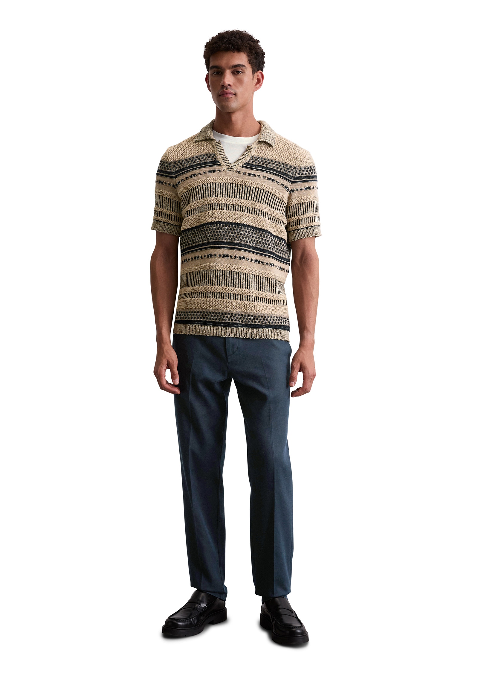 Marc O'Polo Strickpullover »mit Struktur-Mix«