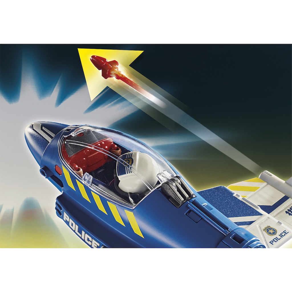 Playmobil® Konstruktions-Spielset »Polizei-Jet: Drohnen-Verfolgung (70780), City Action«, (44 St.)