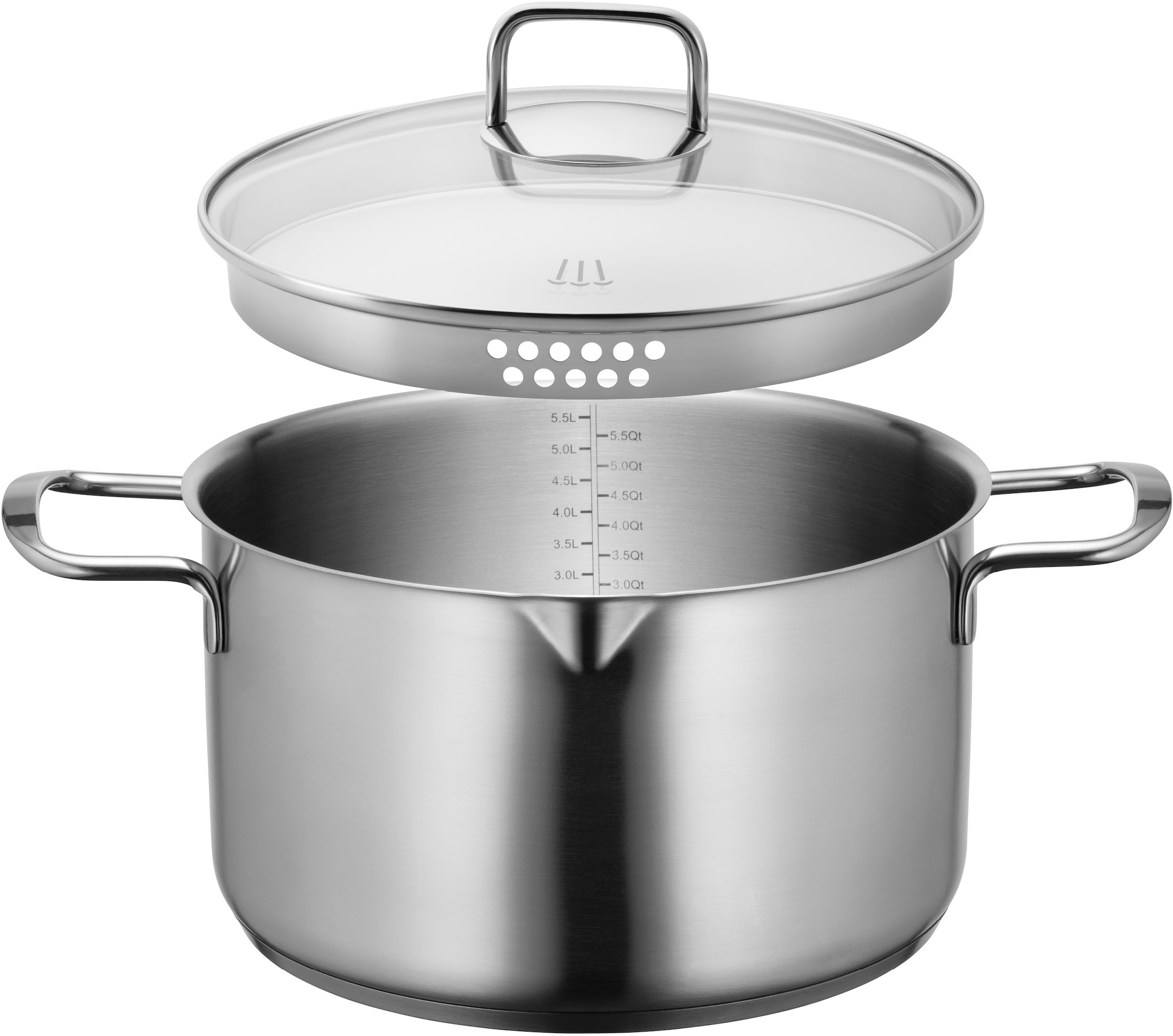 MÄSER Bratentopf "Kochtopf Sanvito, Edelstahl" Set, Topf inkl. Deckel, 1 St günstig online kaufen