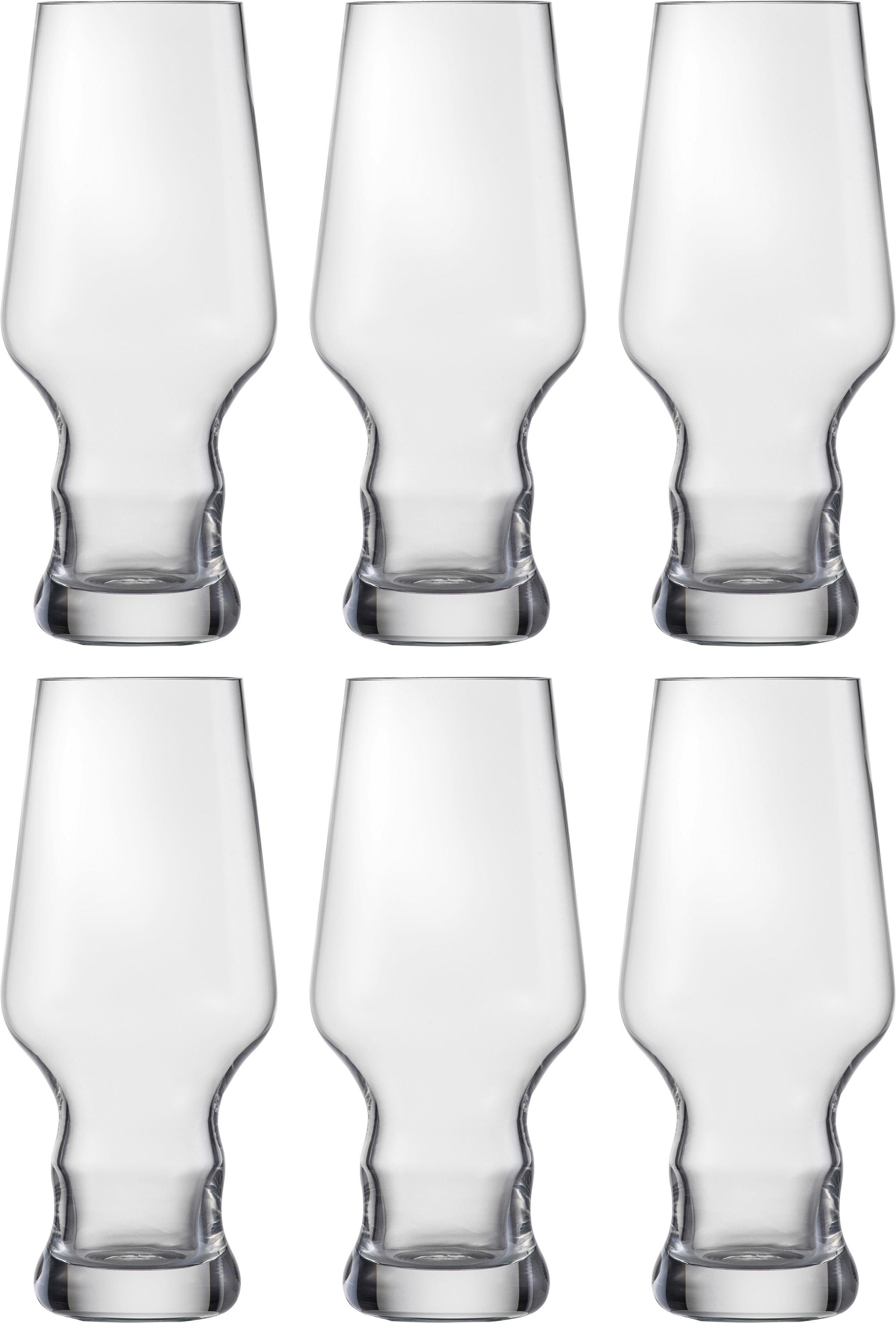 Bierglas »Craft Beer Becher«, (Set, 6 tlg.), bleifrei, 450 ml, 6-teilig