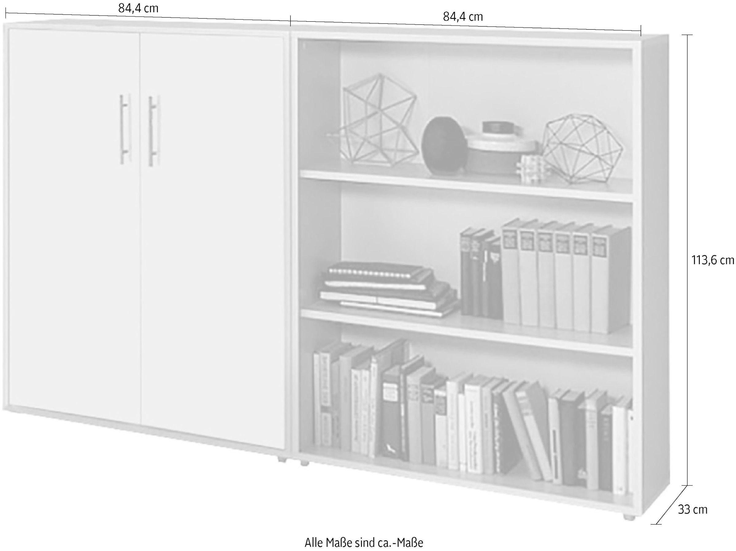 | St.) (Set, Büro-Set BAUR bestellen Möbel »TABOR 1 2 BMG niedrig«,