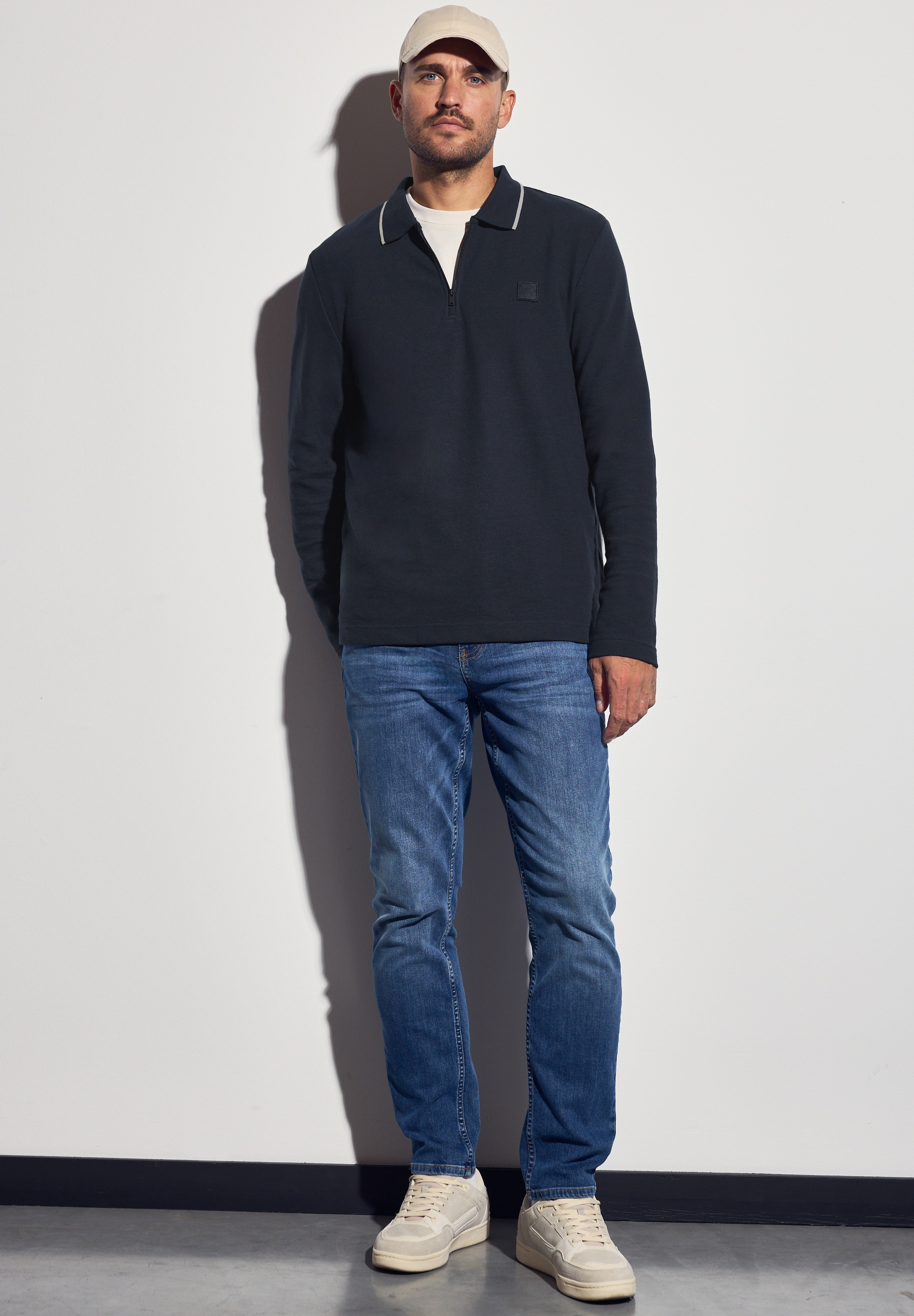 STREET ONE MEN Poloshirt, im soften Baumwoll-Mix