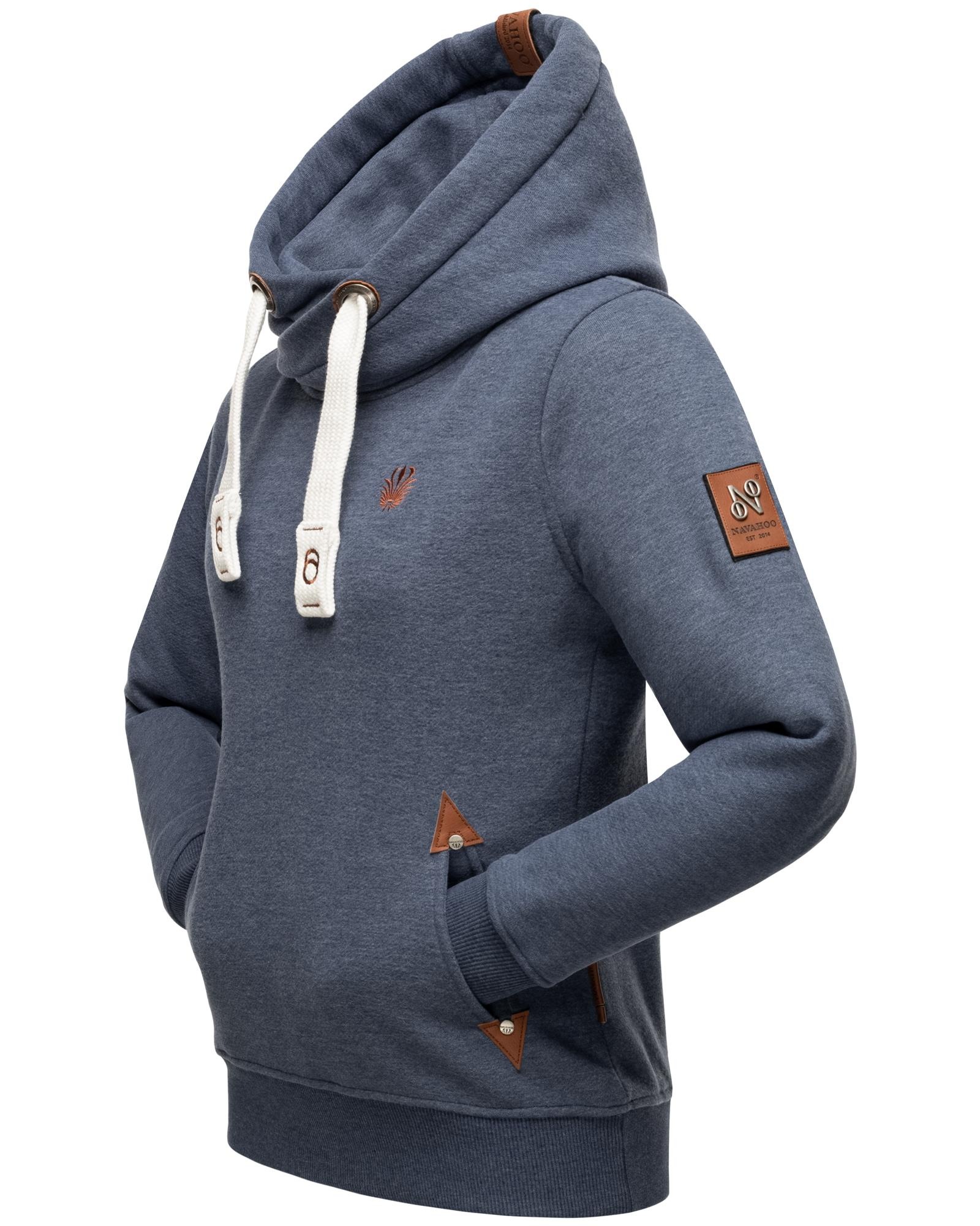 Navahoo Kapuzensweatshirt "Namikaa", weicher Hoodie mit breiten Tunnelzugkordeln