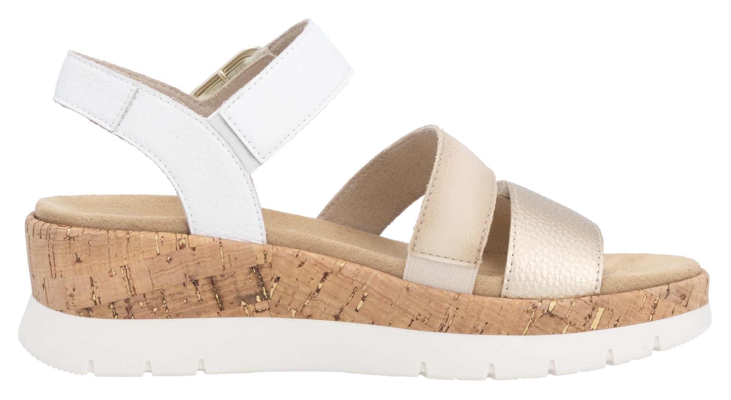 Remonte Keilsandalette, Riemchensandale, Sommerschuh, Bequemschuh mit Zierschnalle