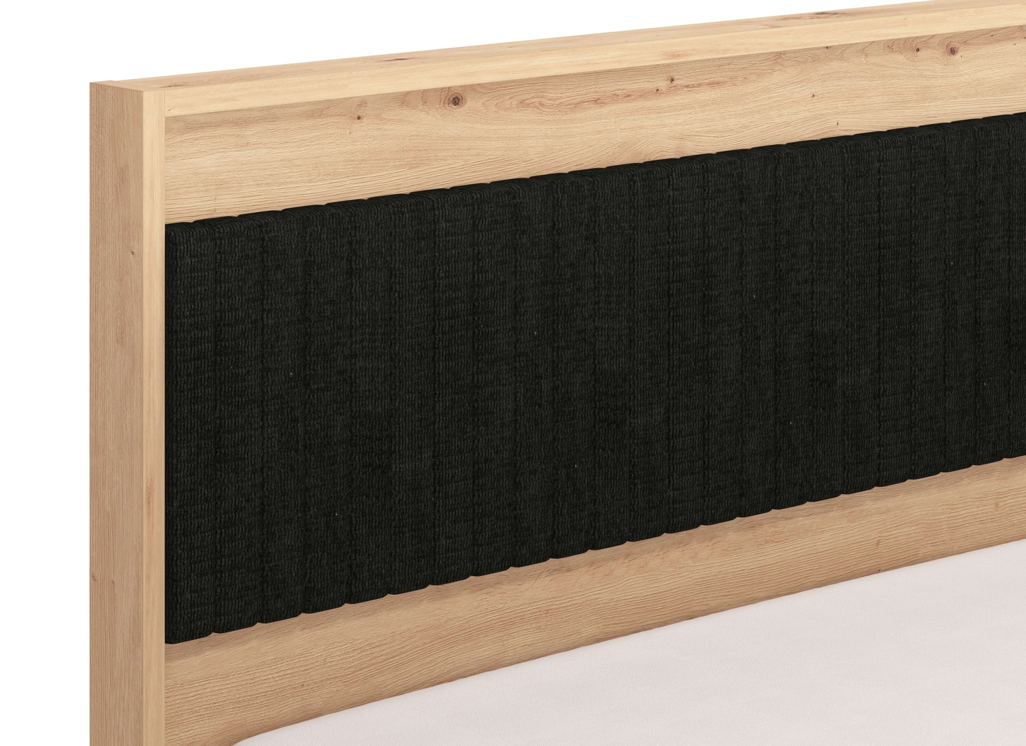INOSIGN Bettgestell »Ascalon, gepolstertes Kopfteil, bezogen mit weichem Cordstoff«, Liegeflächen 160 oder 180x200 cm, FSC® -zertifizierter Holzwerkstoff