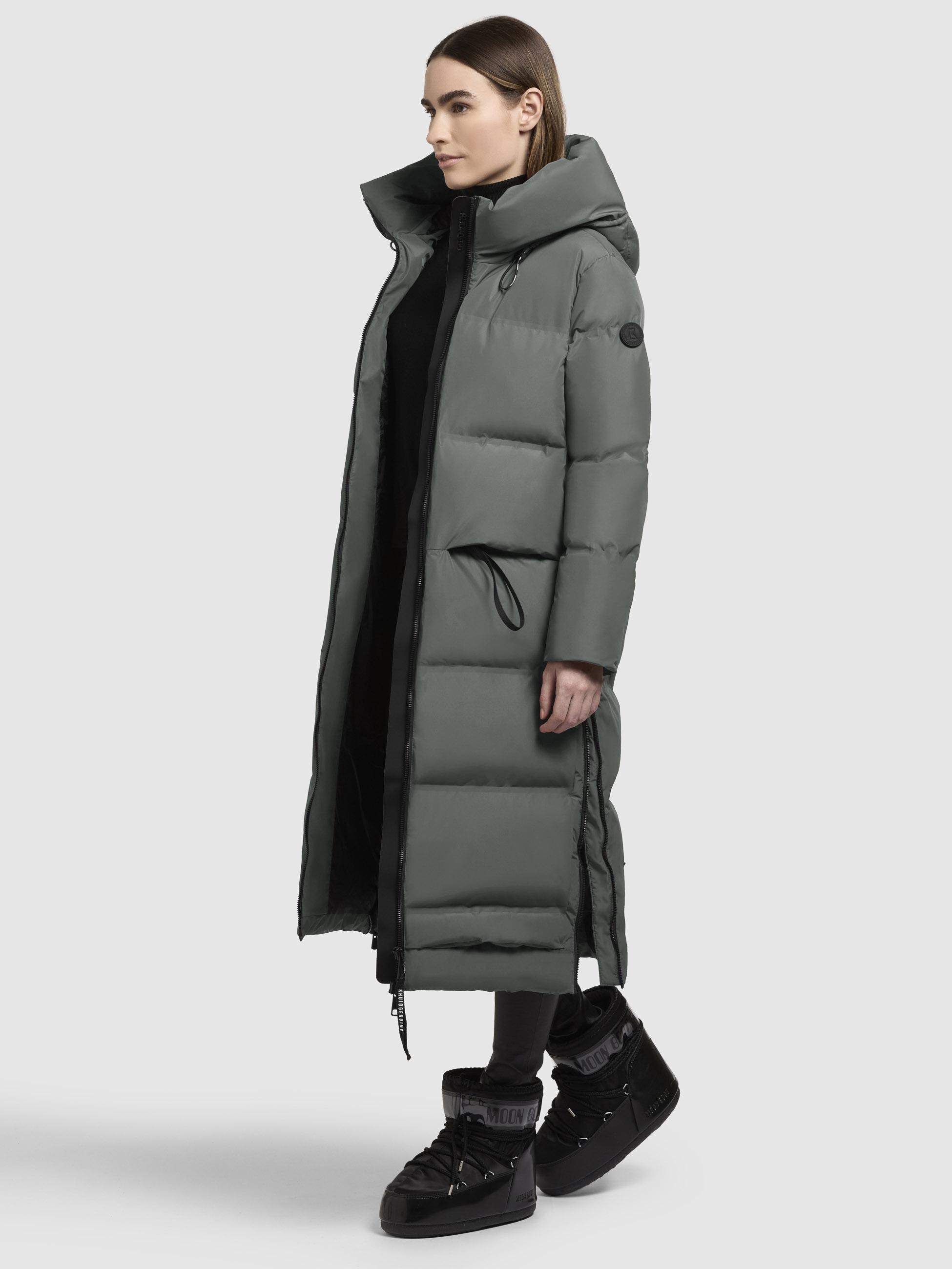 khujo Steppmantel »Aroma-YM«, Gesteppter Damen Wintermantel mit hohen Gehschlitzen