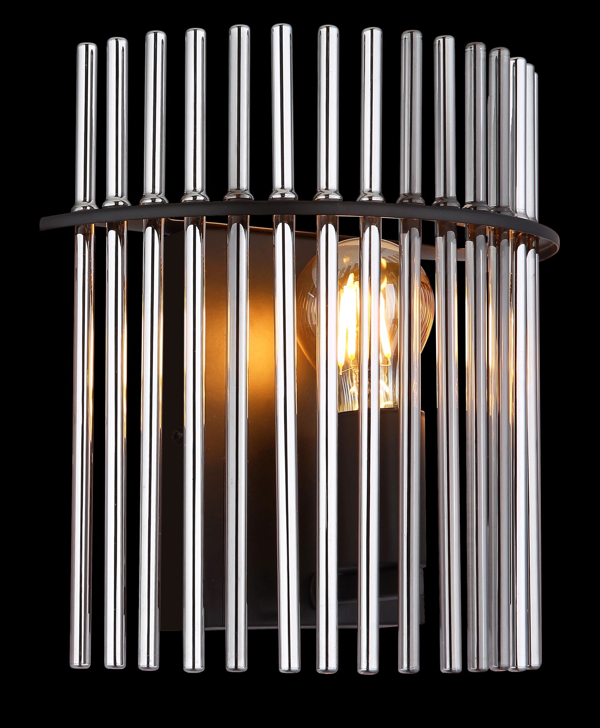 GLOBO LIGHTING LED Wandleuchte »GORLEY«, 1 flammig, Leuchtmittel E27 | ohne Leuchtmittel, Glasstäbe-Schirm-Muster