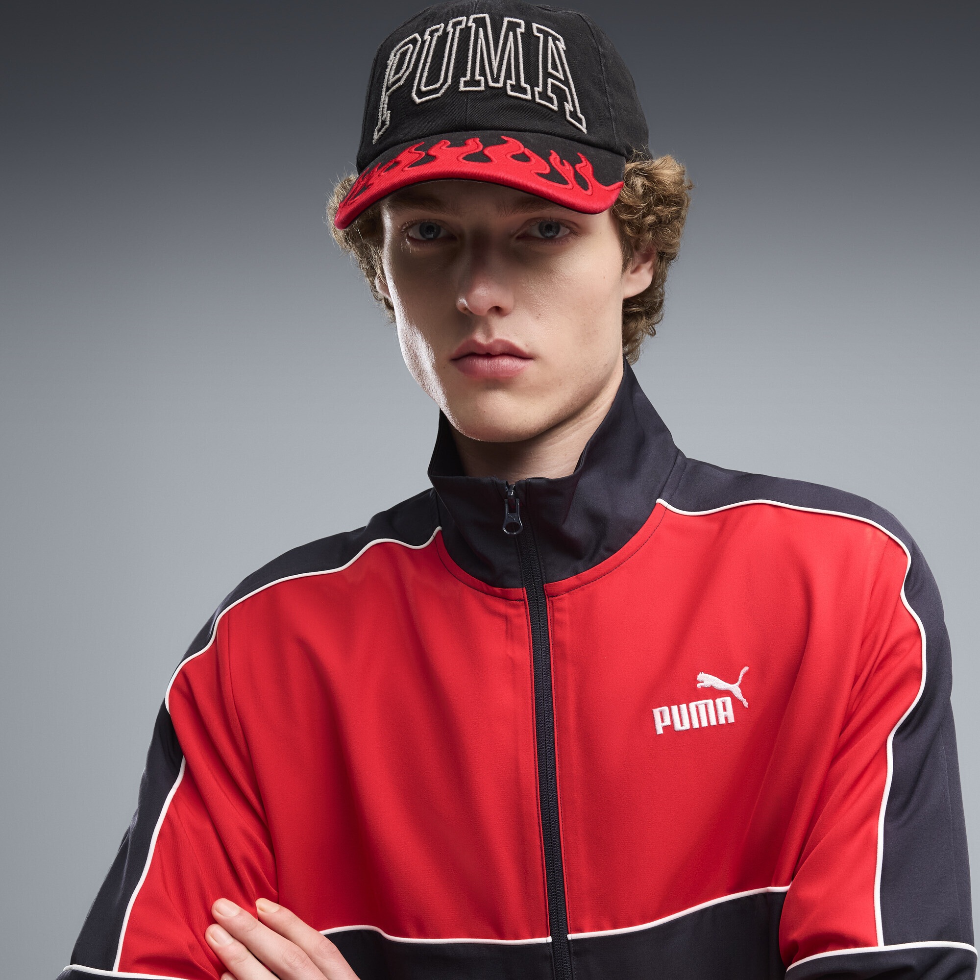 PUMA Trainingsanzug »Colourblocked Gewebter Trainingsanzug Herren«