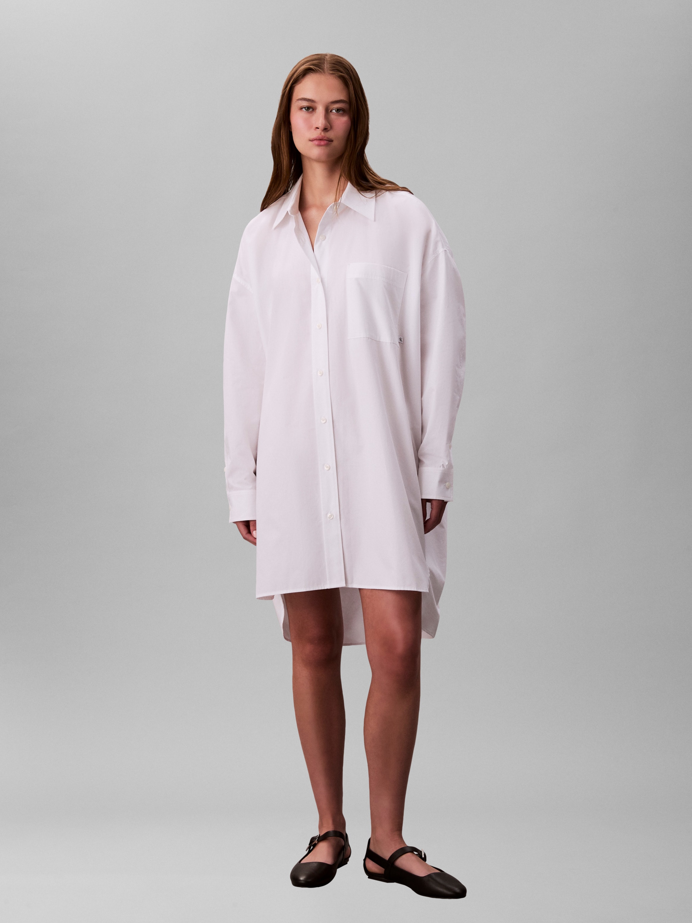 Calvin Klein Jeans Hemdblusenkleid "Cotton Oversized Mini Shirtdress" Brust günstig online kaufen