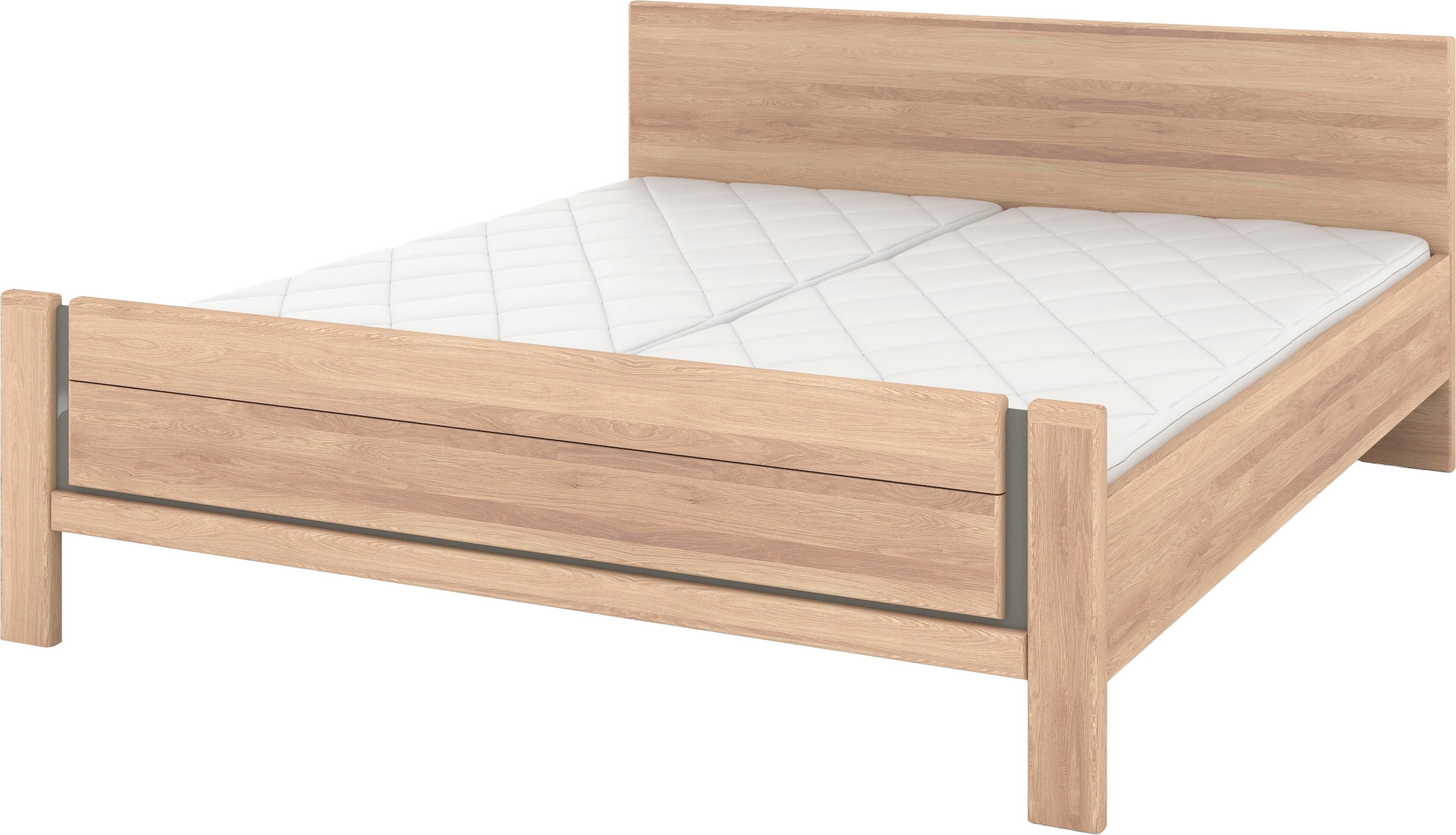 Musterring Holzbett "Sorrent, Bettgestell, Bettrahmen, teilmassiv Eiche", ( günstig online kaufen