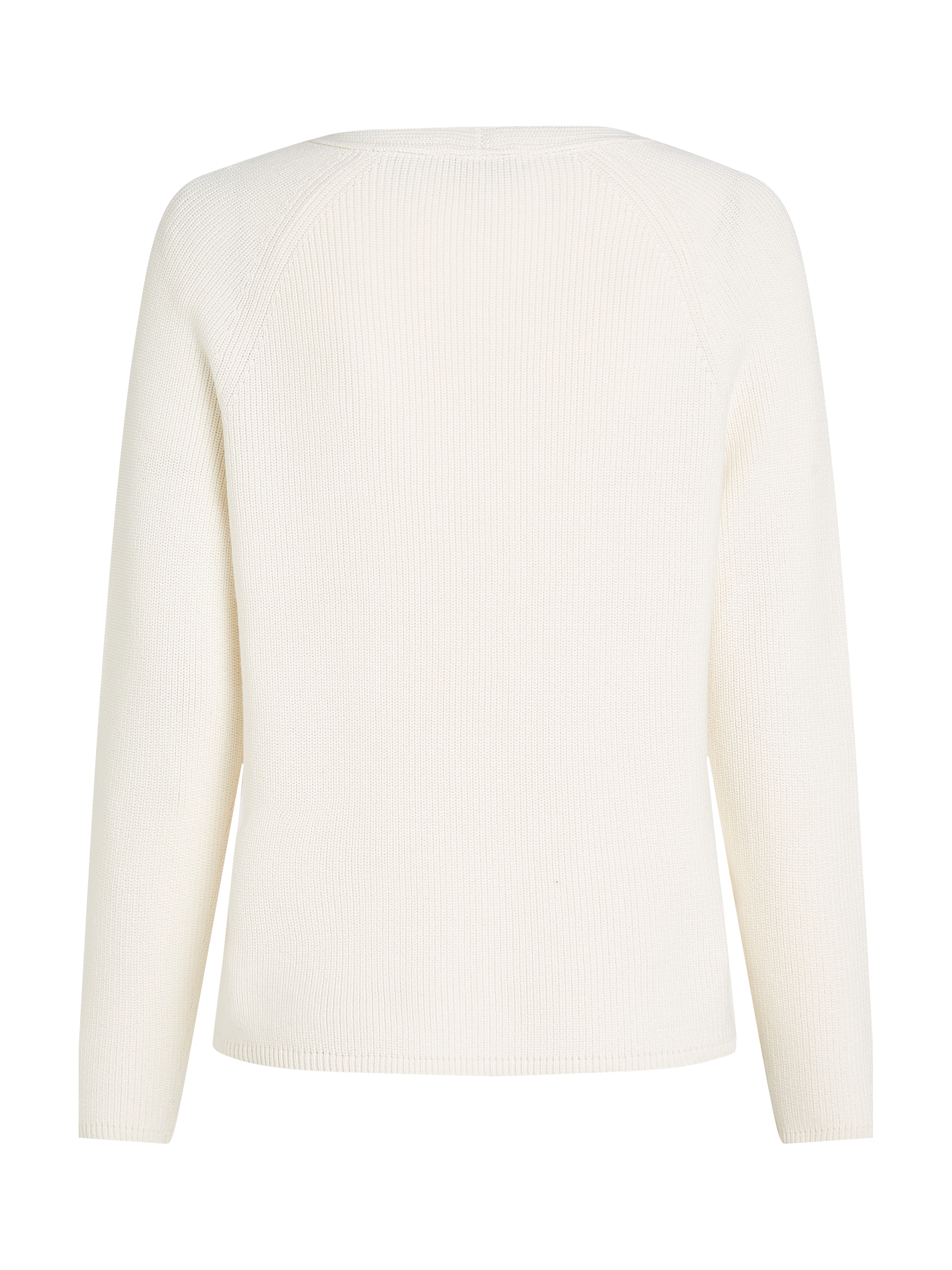 Tommy Hilfiger Strickpullover »CO CARDI STITCH V-NK LS«, mit Logostickerei