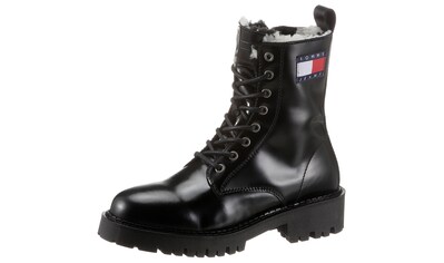 Tommy Jeans Winterboots »WARMLINED LACE UP BOOT«, mit seitlicher Logo-Flag kaufen