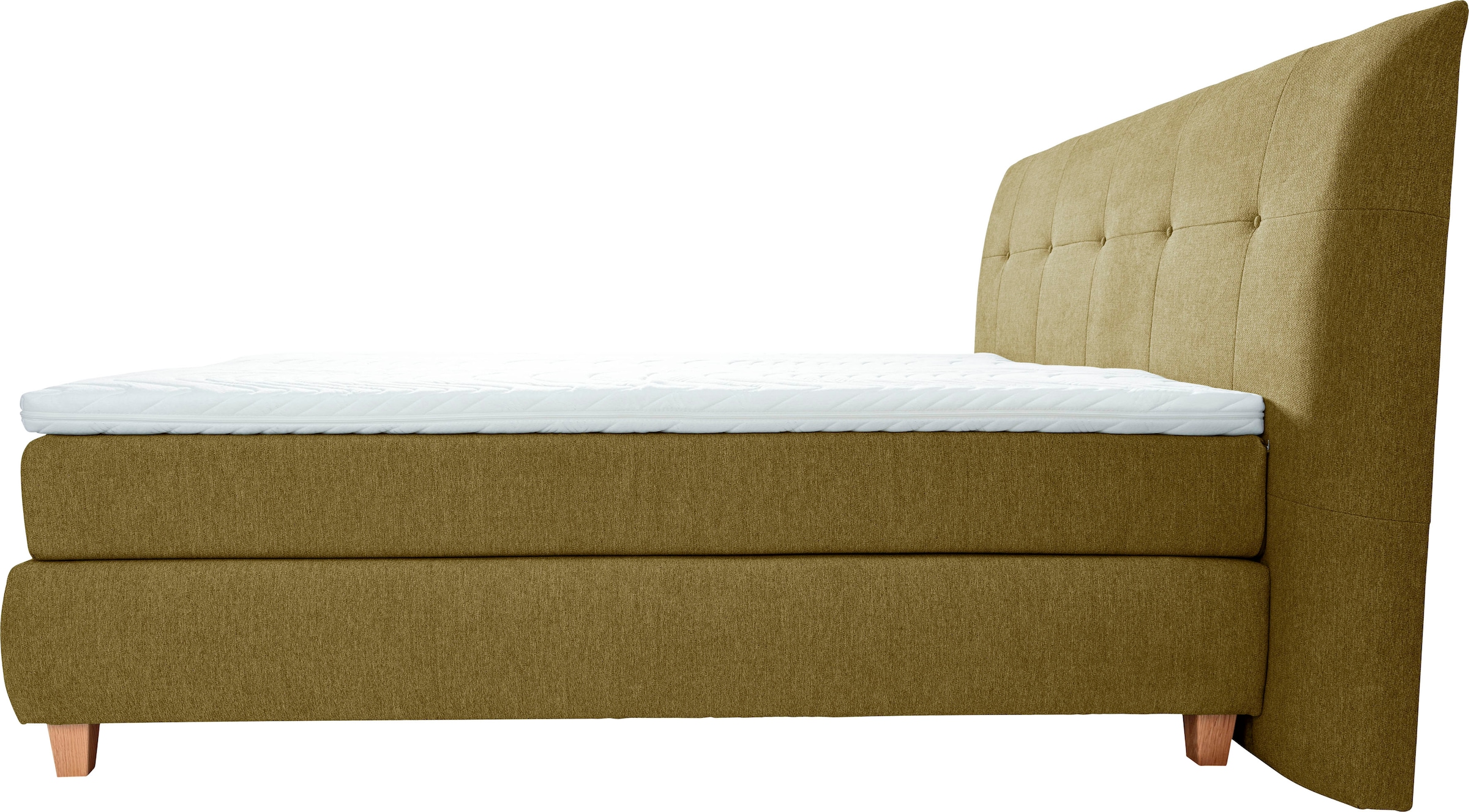 alina Boxspringbett »Luella«, ADA trendline Boxspringbett, inkl. Matratze und Viscoschaum-Topper