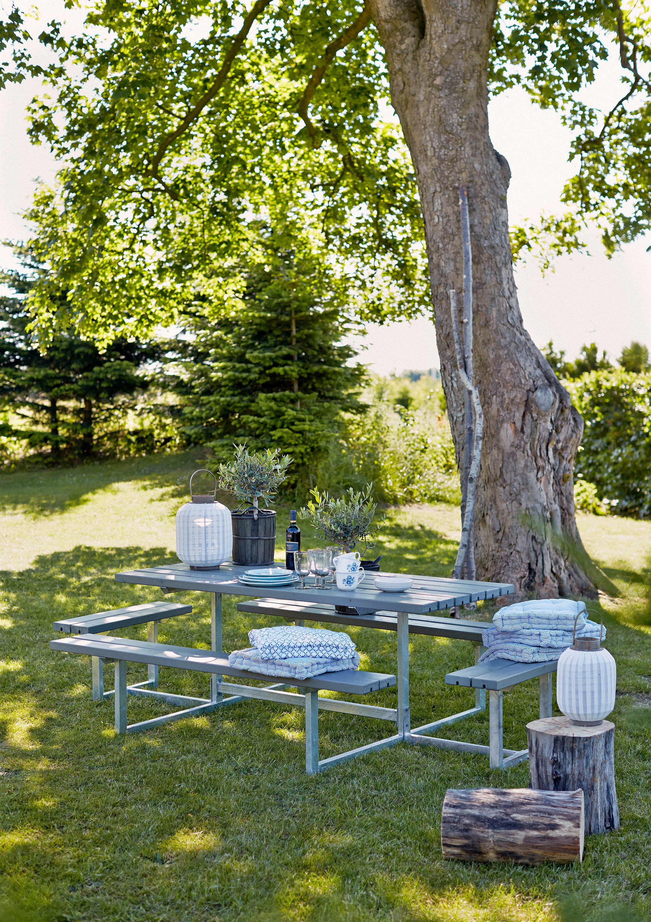 PLUS Garten-Essgruppe »»Basic« Kombimöbel + Anbau« 1 Stk. tlg. 260x160x73/45 cm