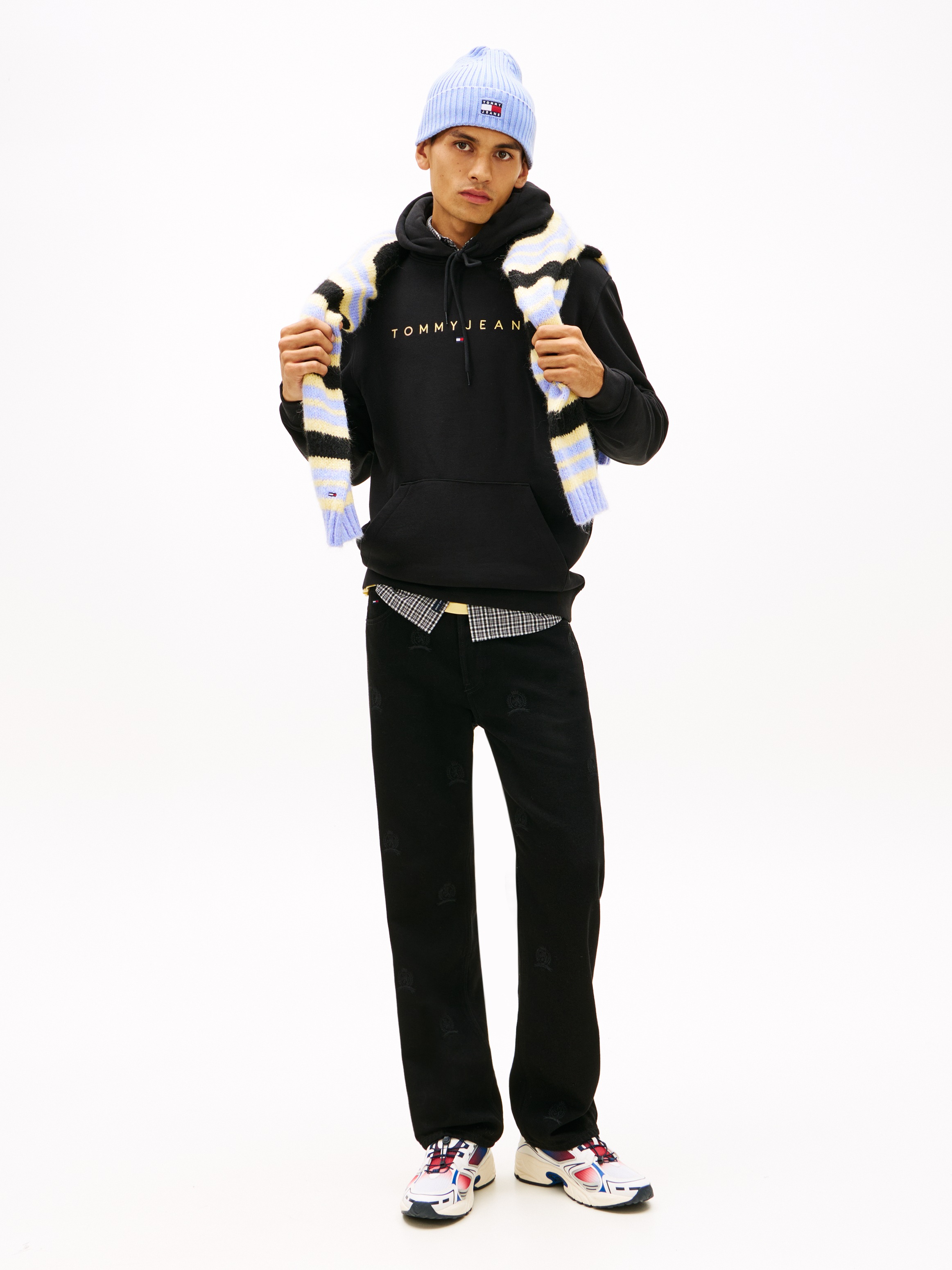 Thumbnail - Tommy Jeans Hoodie "TJM REG LINEAR LOGO HOODIE EXT"