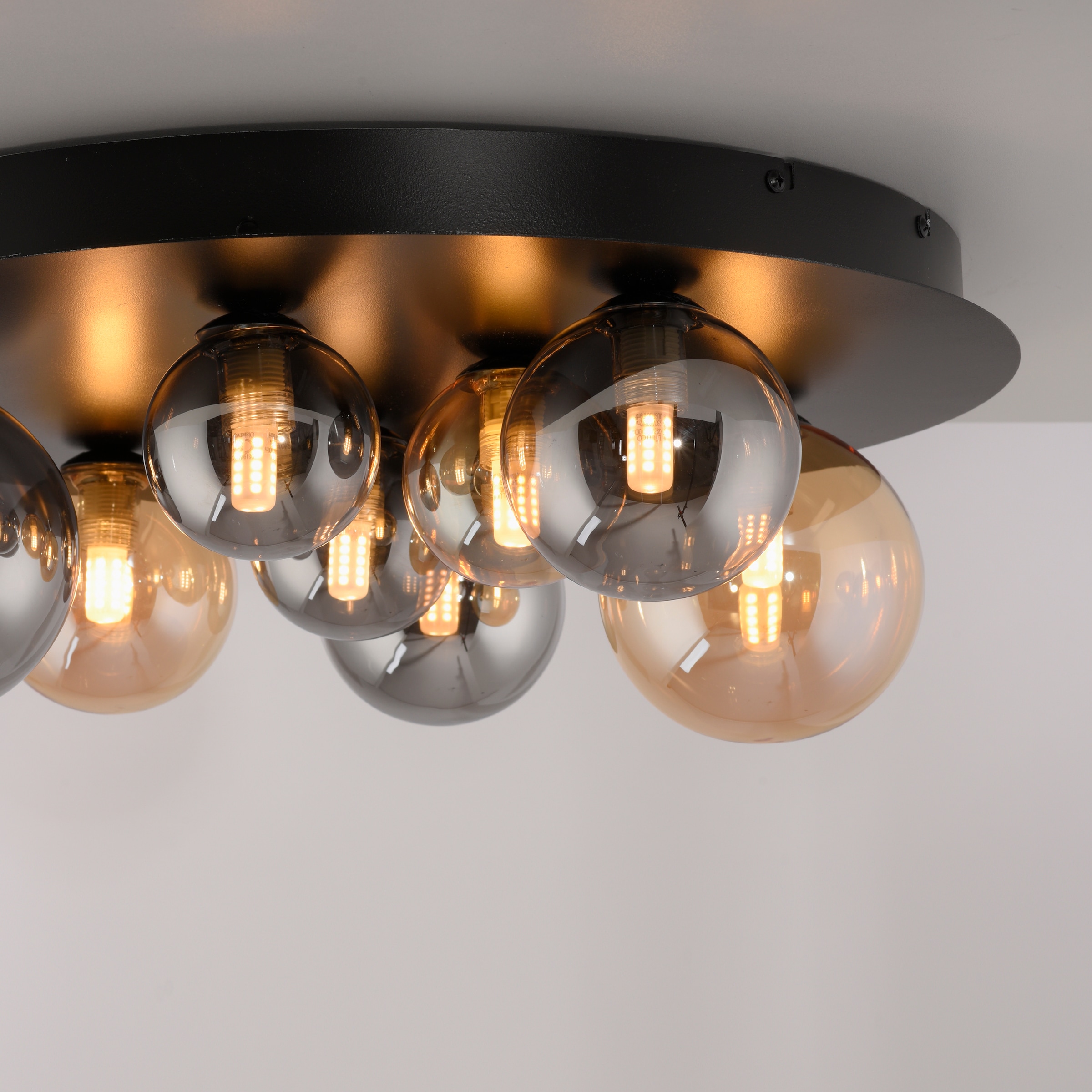 Paul Neuhaus LED Deckenleuchte »POPSICLE« G9 1 Stk. Warmweiß Rauch und Ambergläser in vers. Größen