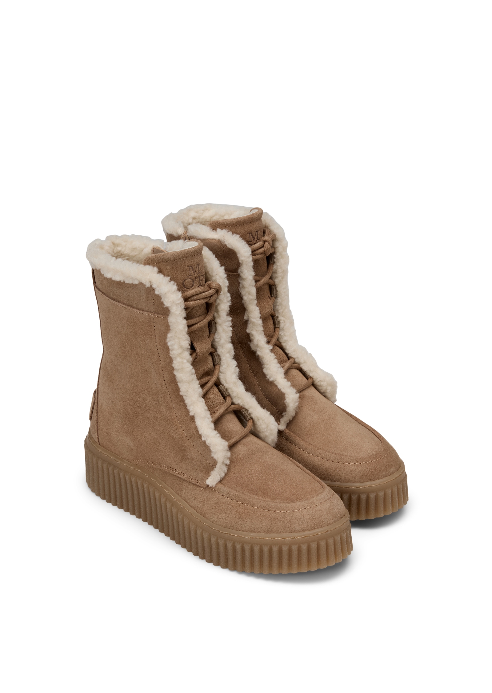 Marc OPolo 1100000002199 "BIANCA" Schnürboots, Plateauboots, Keilstiefelette mit Memory Foam