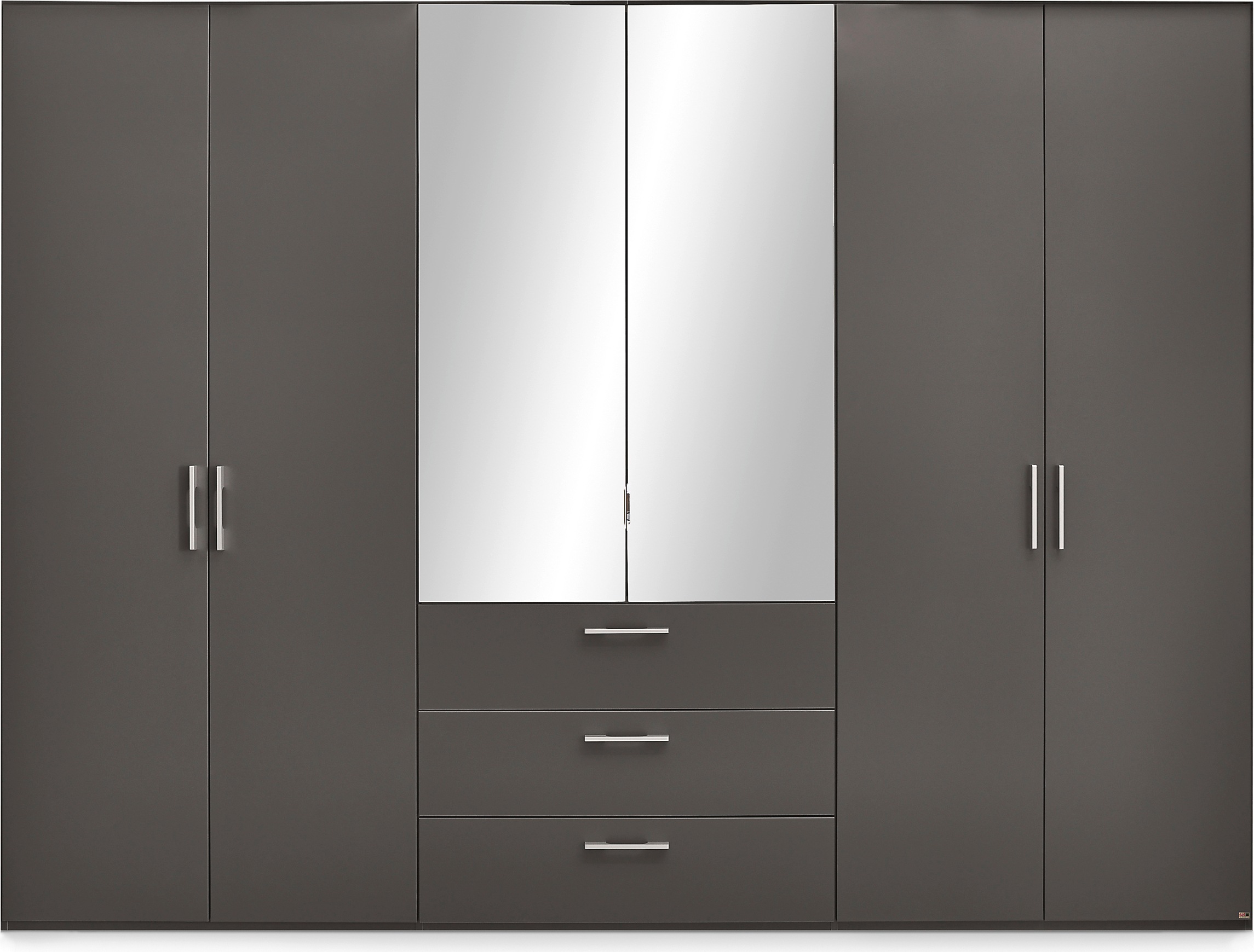 set one by Musterring Drehtürenschrank »Henderson«, mit Spiegel und 3 Schubladen, inkl. Fachböden und Kleiderstangen