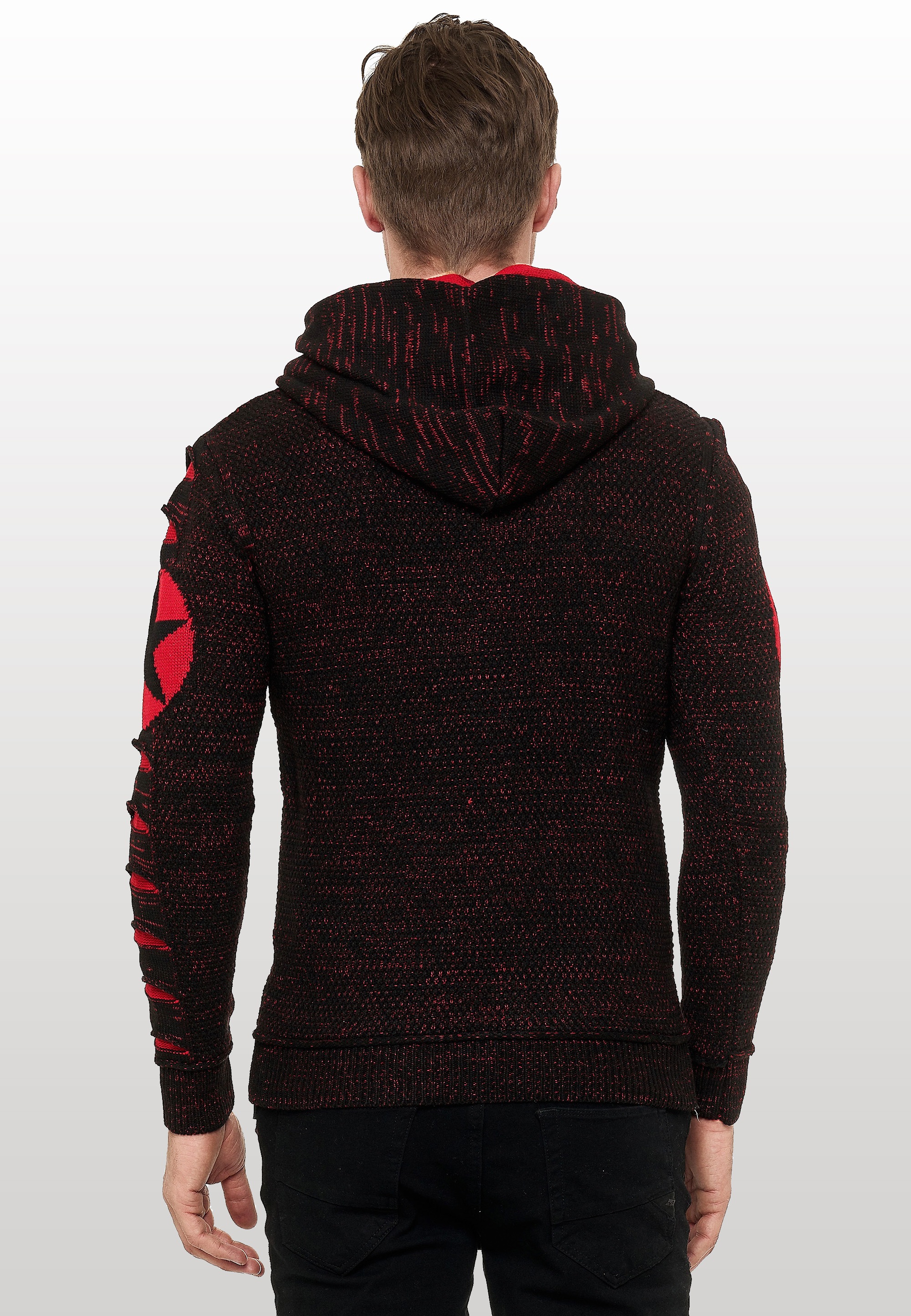 Rusty Neal Kapuzensweatshirt, mit großem Stern-Design