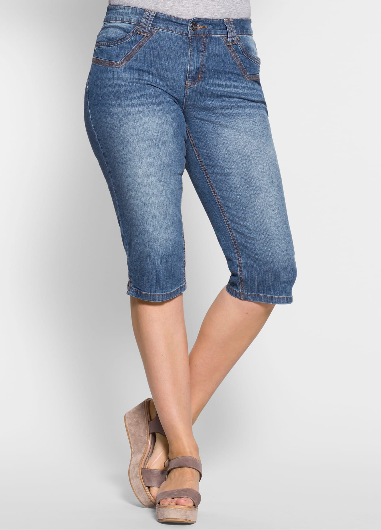 Sheego Caprijeans 1 tlg. günstig online kaufen