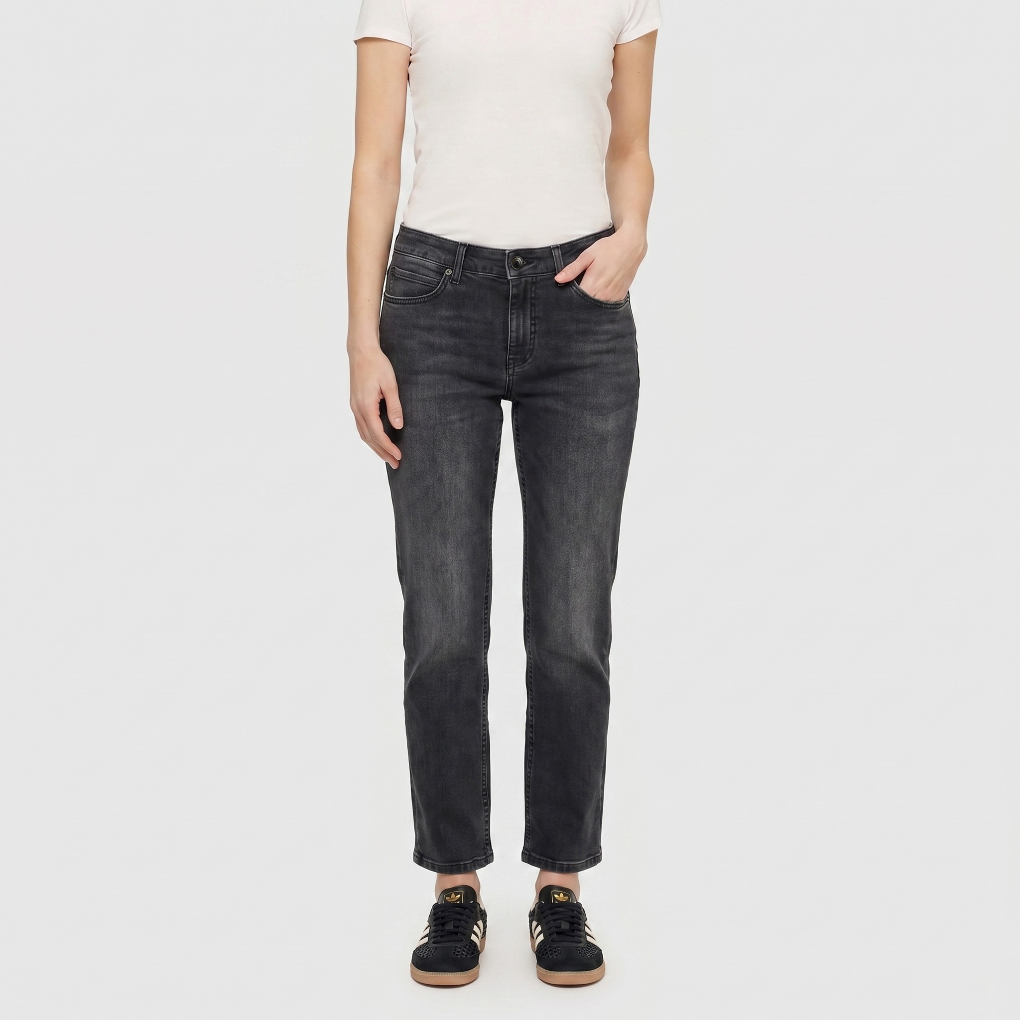 MAC Stretch-Jeans "Melanie" Gerade geschnitten