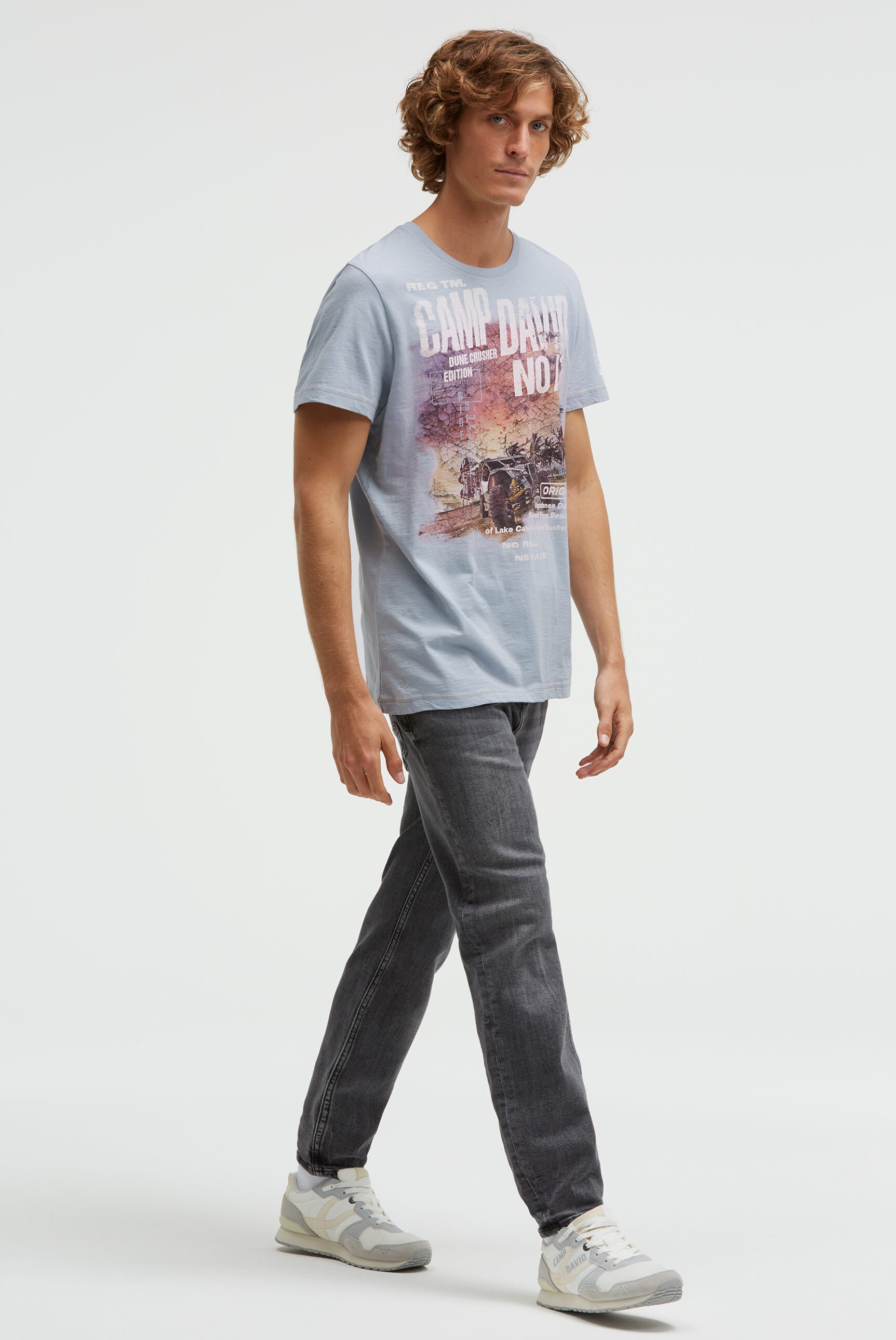 CAMP DAVID Rundhalsshirt aus Baumwolle