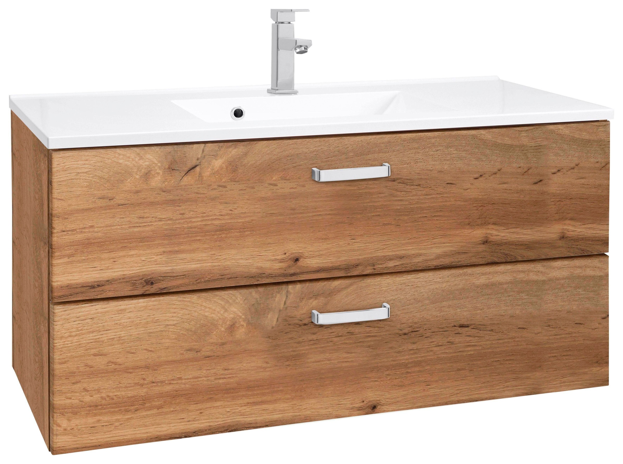 welltime "Ravenna" Badmöbel Waschtisch inkl. Waschbecken, Breite 100 cm, So günstig online kaufen