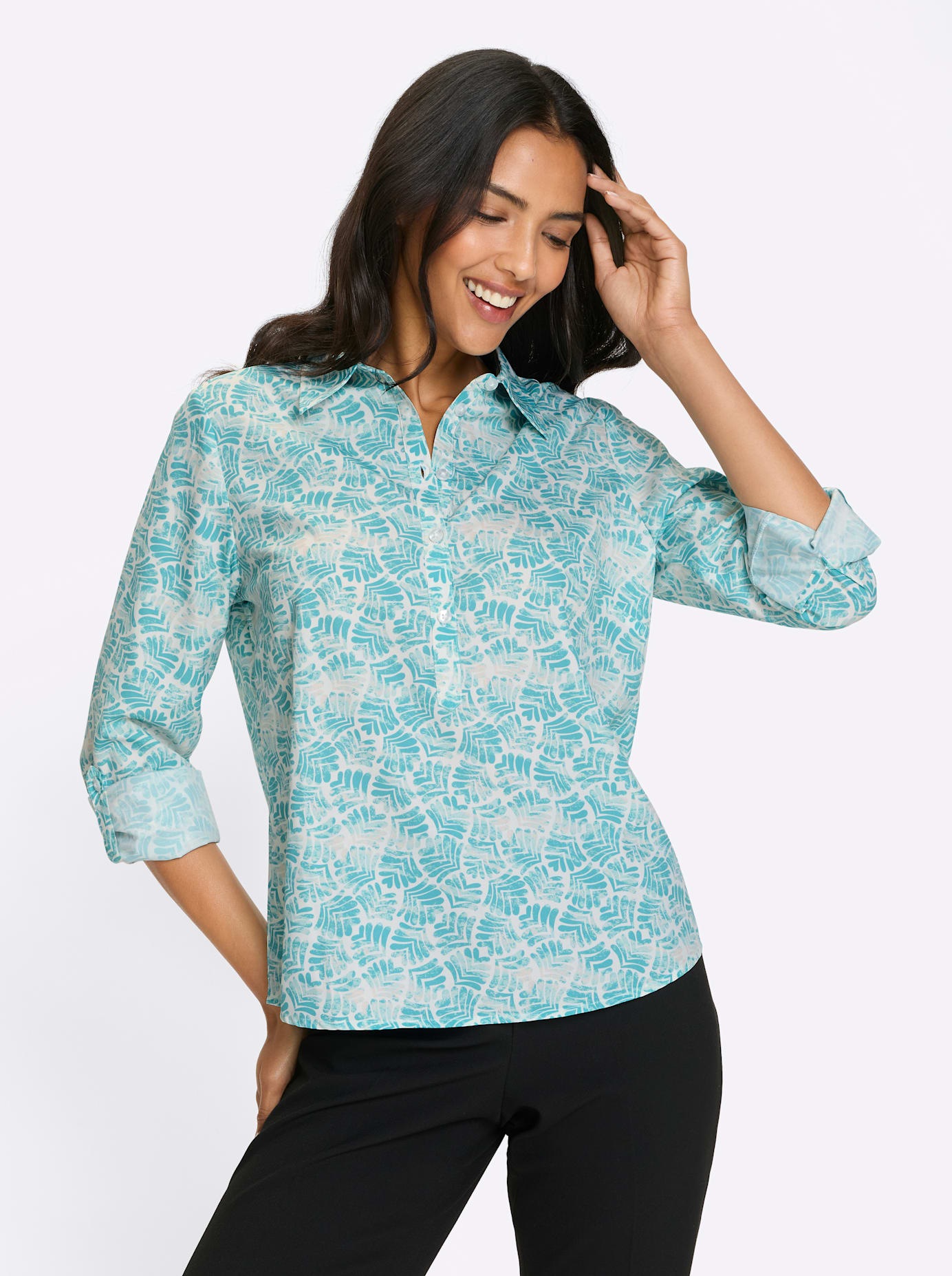 Classic Basics Langarmbluse