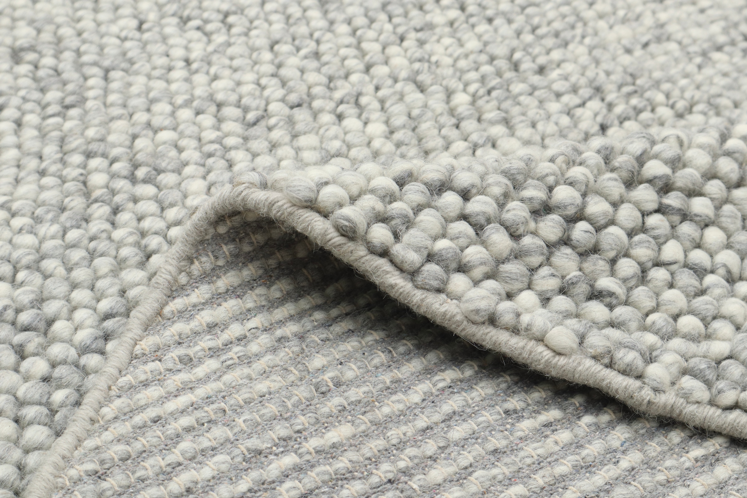 LeGer Home by Lena Gercke Teppich »Ainhoa, handgewebt, Wolle« rund 12 mm Höhe Teppich, Wohnzimmer, Schlafzimmer, Esszimmer