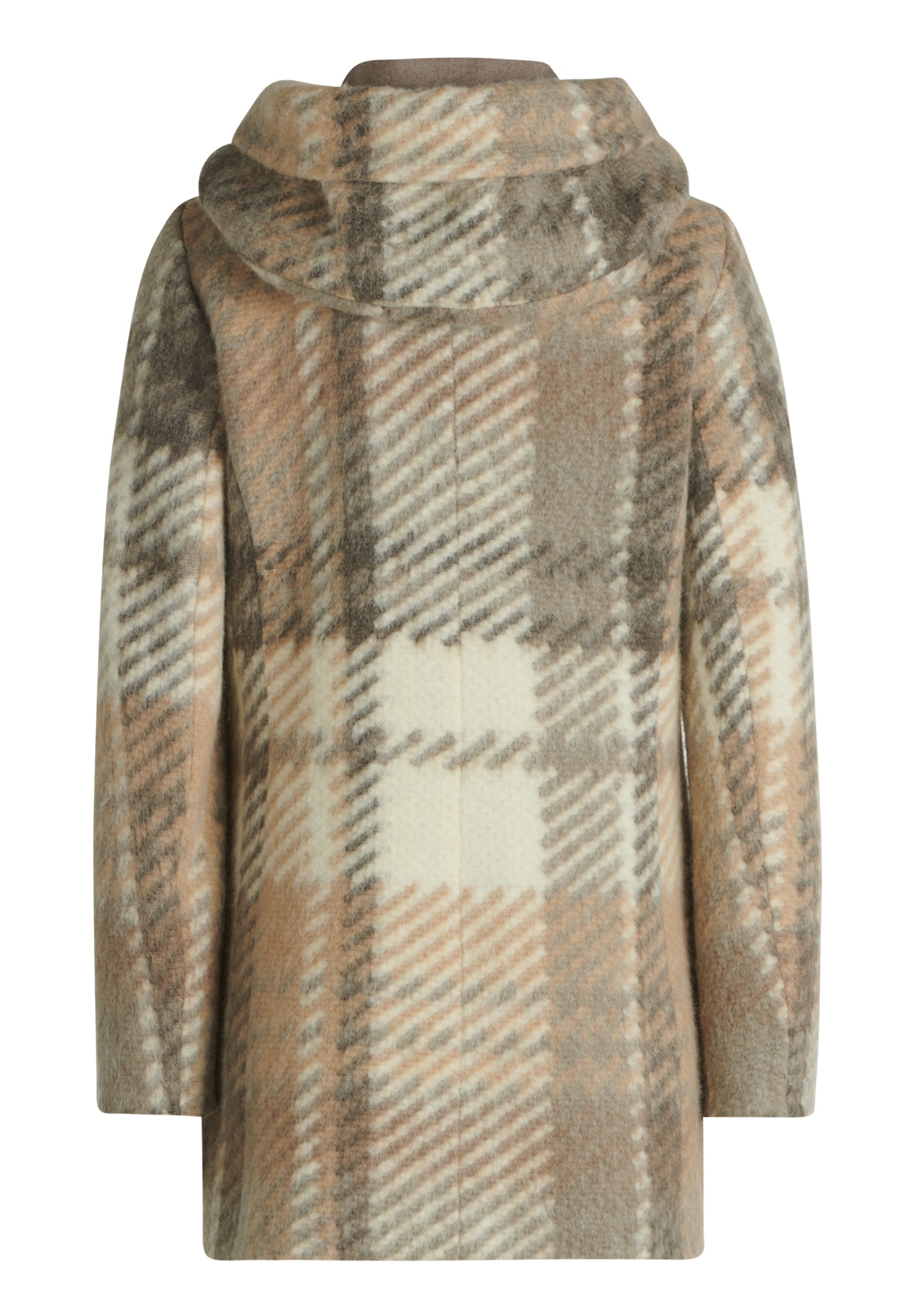 Amber & June Kurzjacke »Amber & June Kurzmantel mit Kapuze«, mit Kapuze