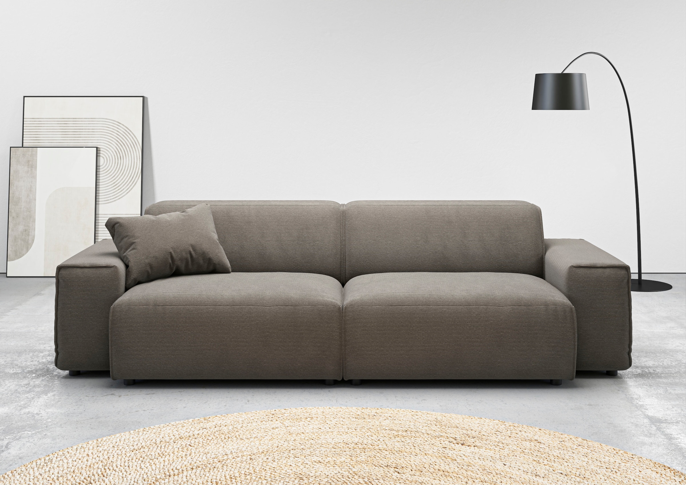 Home affaire Big-Sofa "Glimminge auch in Breitcord, Feincord + Easy care-Be günstig online kaufen